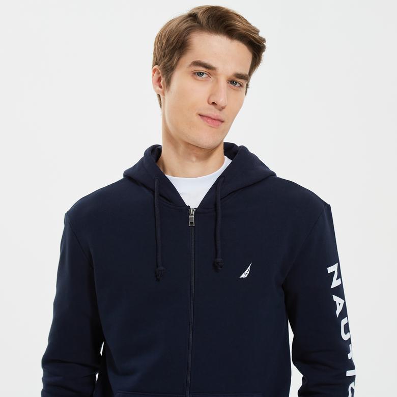 Nautica Erkek Lacivert Standart Fit Sweatshirt