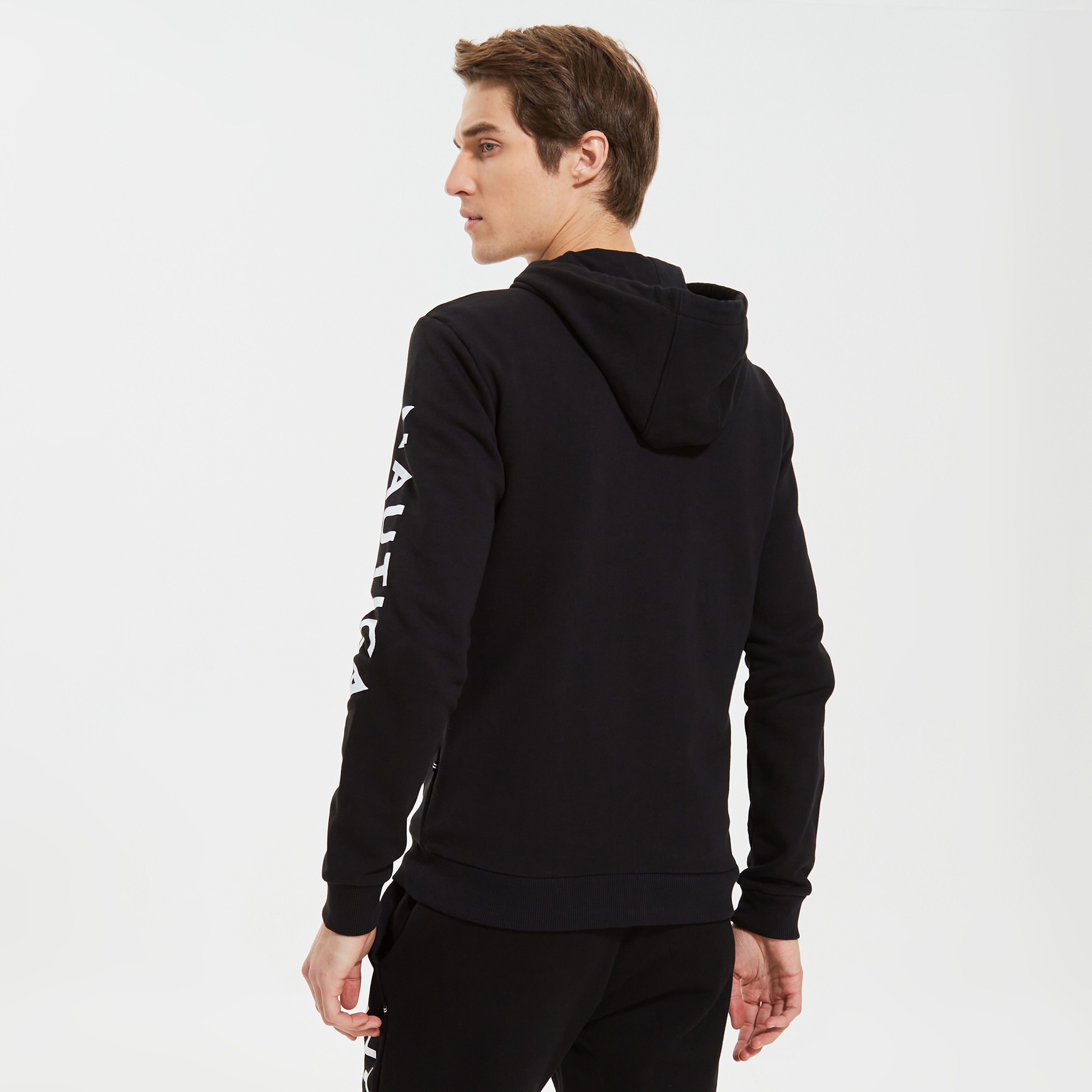 Nautica Erkek Siyah Standart Fit Sweatshirt