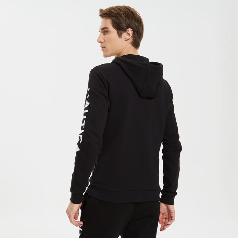 Nautica Erkek Siyah Standart Fit Sweatshirt