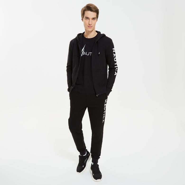 Nautica Erkek Siyah Standart Fit Sweatshirt