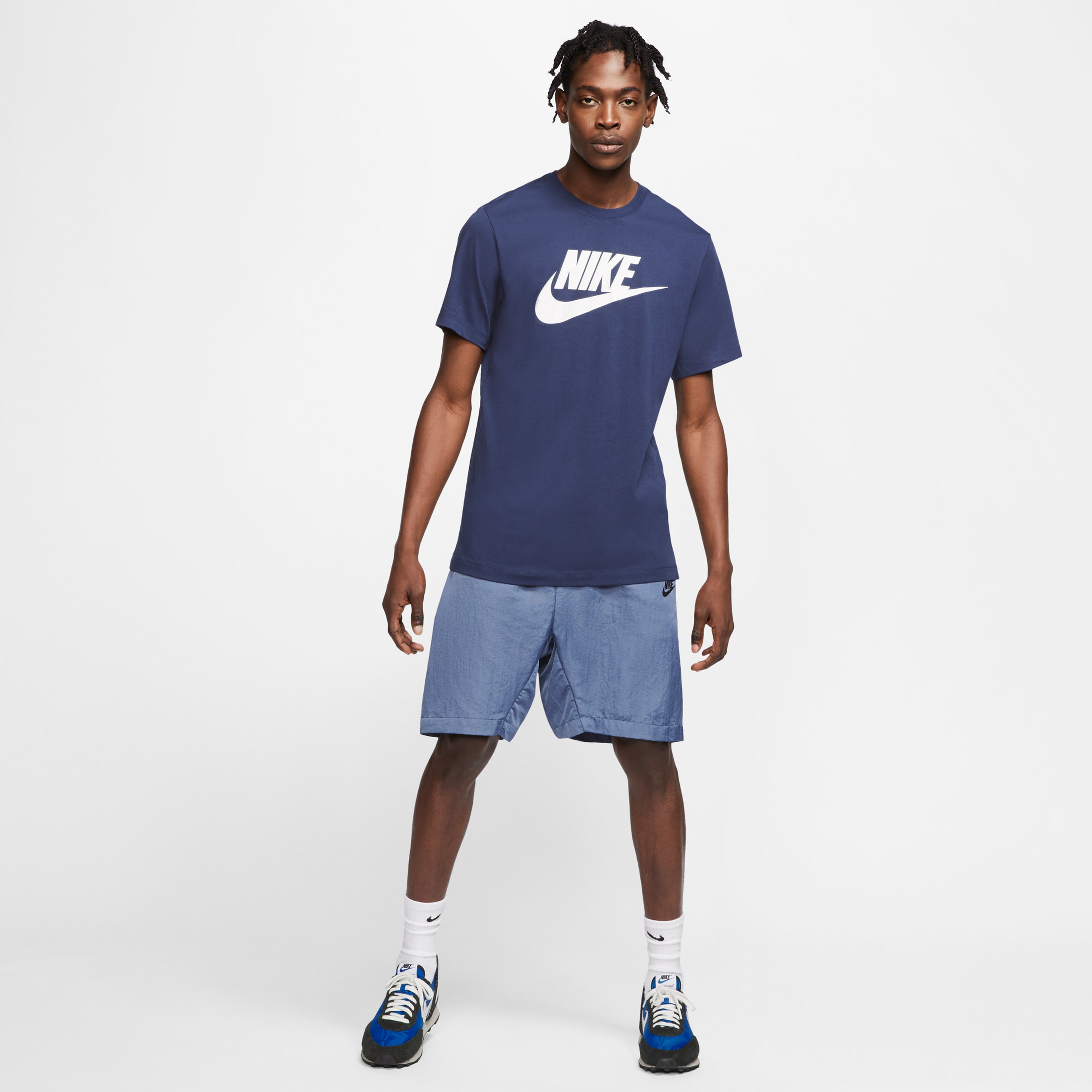 Nike Sportswear Icon Futura Erkek Mavi T-Shirt