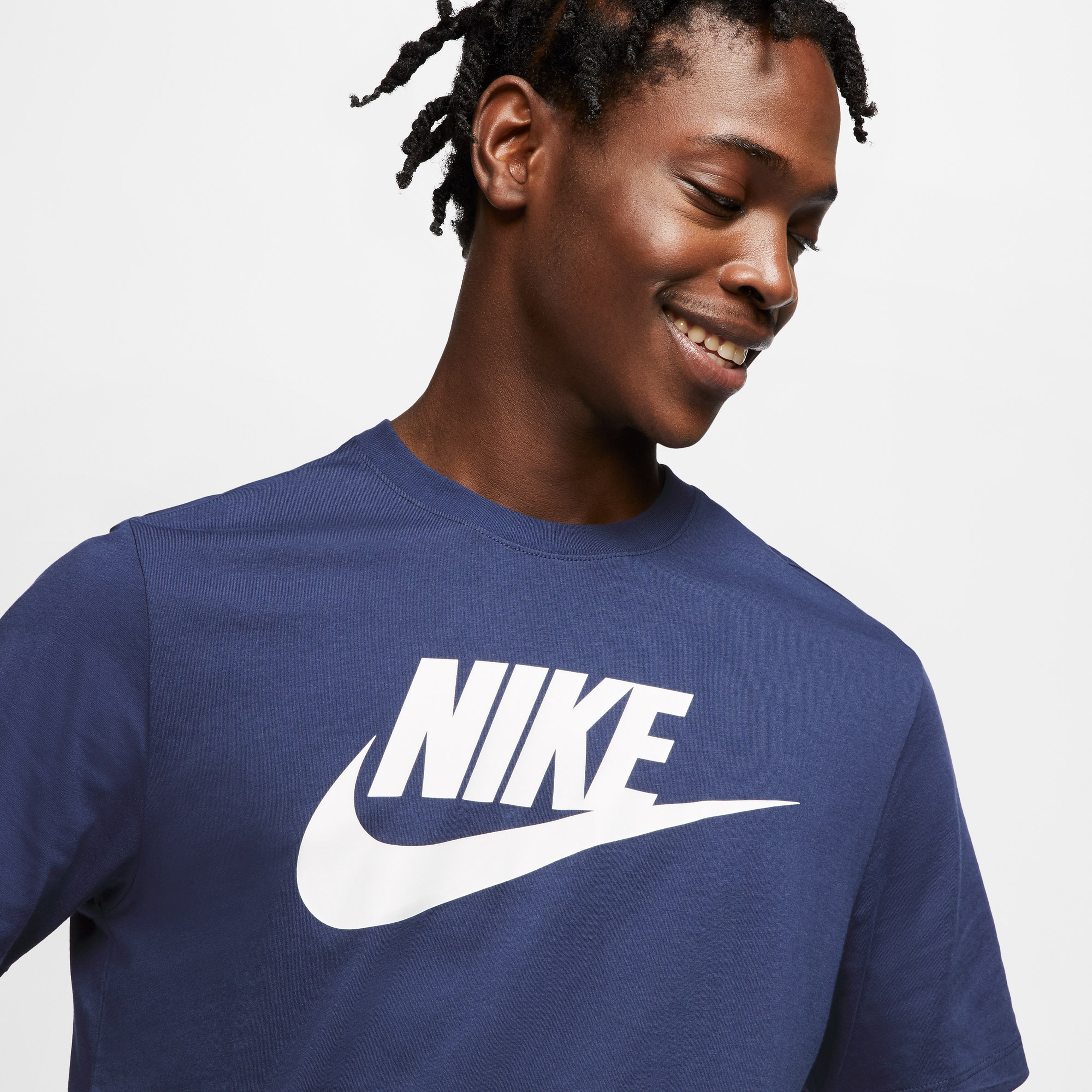 Nike Sportswear Icon Futura Erkek Mavi T-Shirt