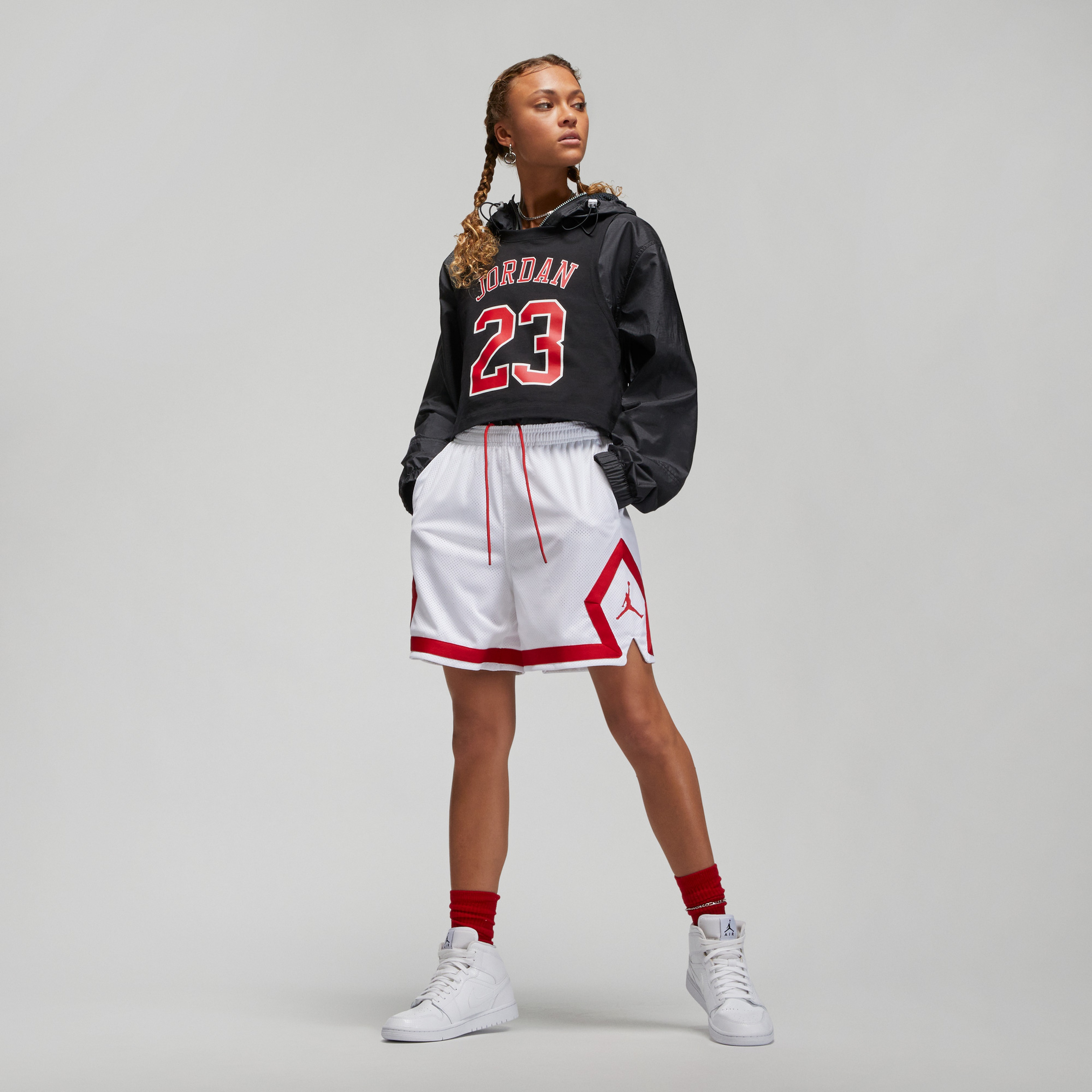 Jordan Heritage Diamond S Cor Kadın Beyaz Şort