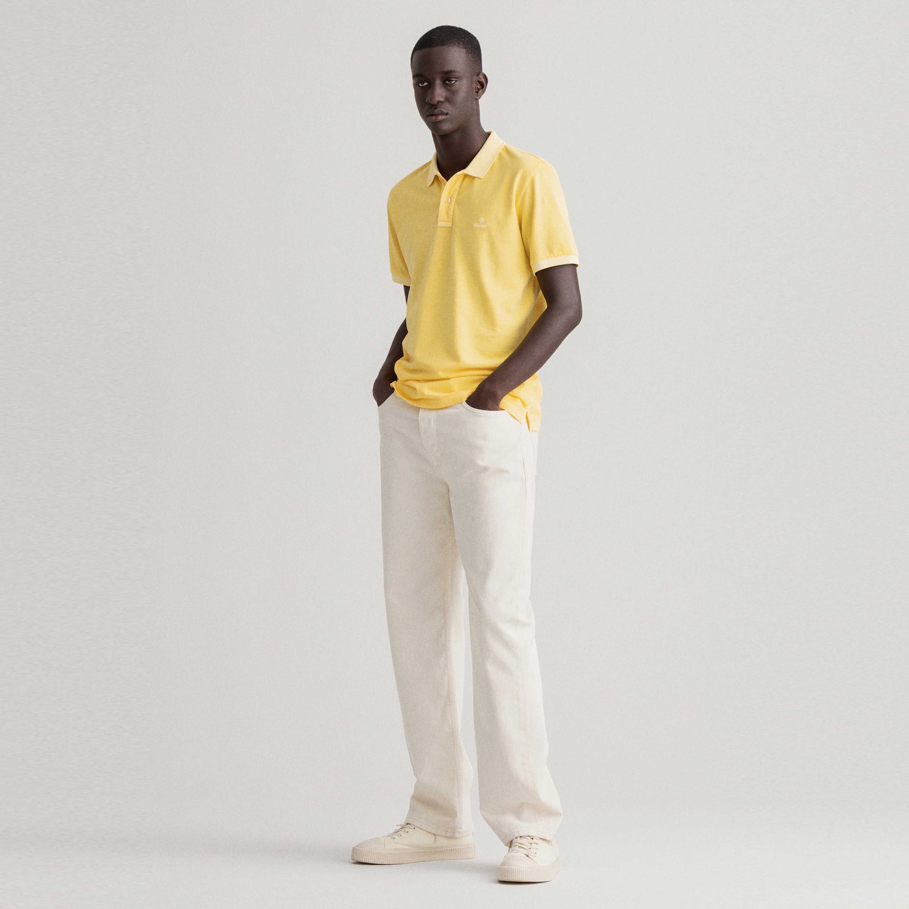 Gant Erkek Sarı Regular Fit Polo