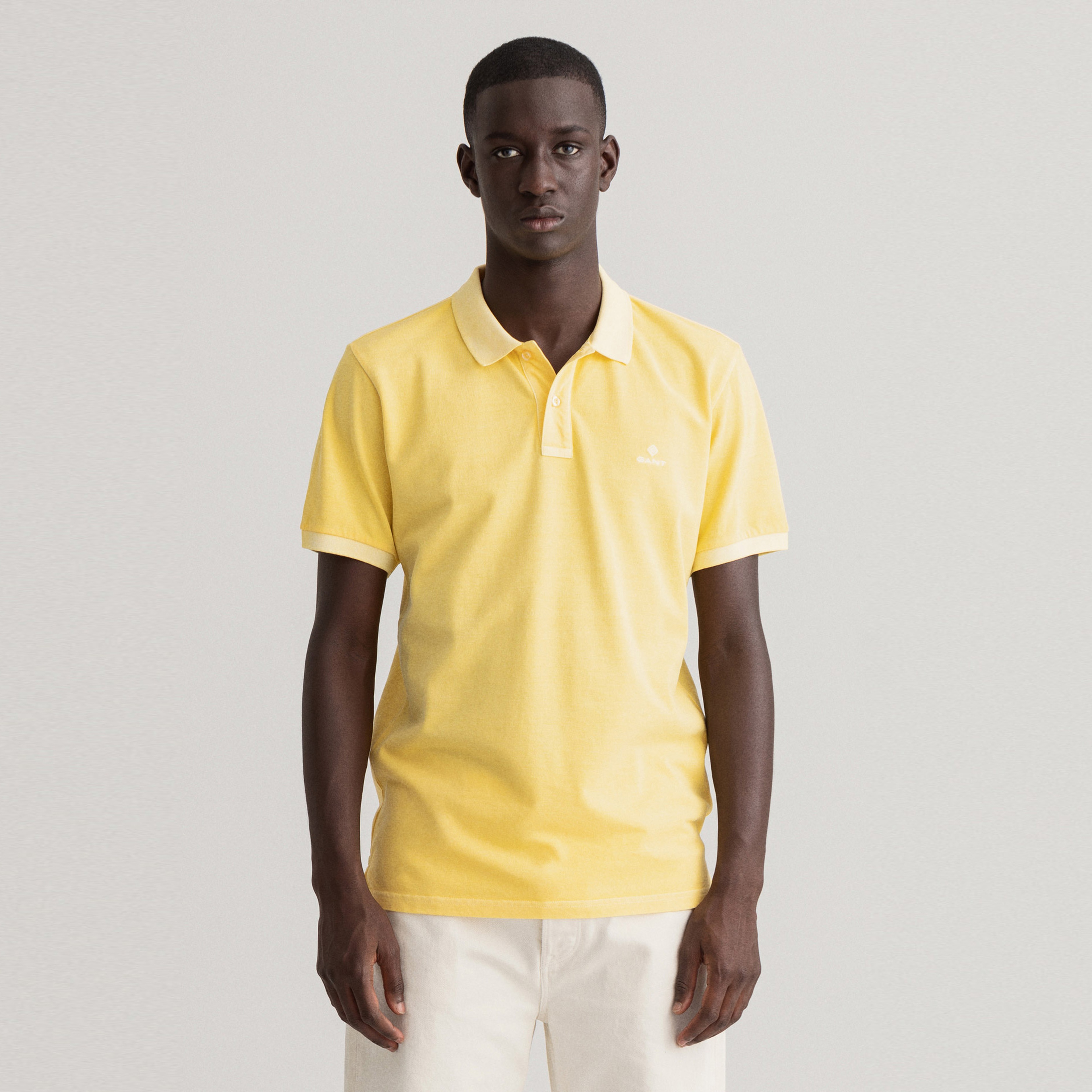 Gant Erkek Sarı Regular Fit Polo