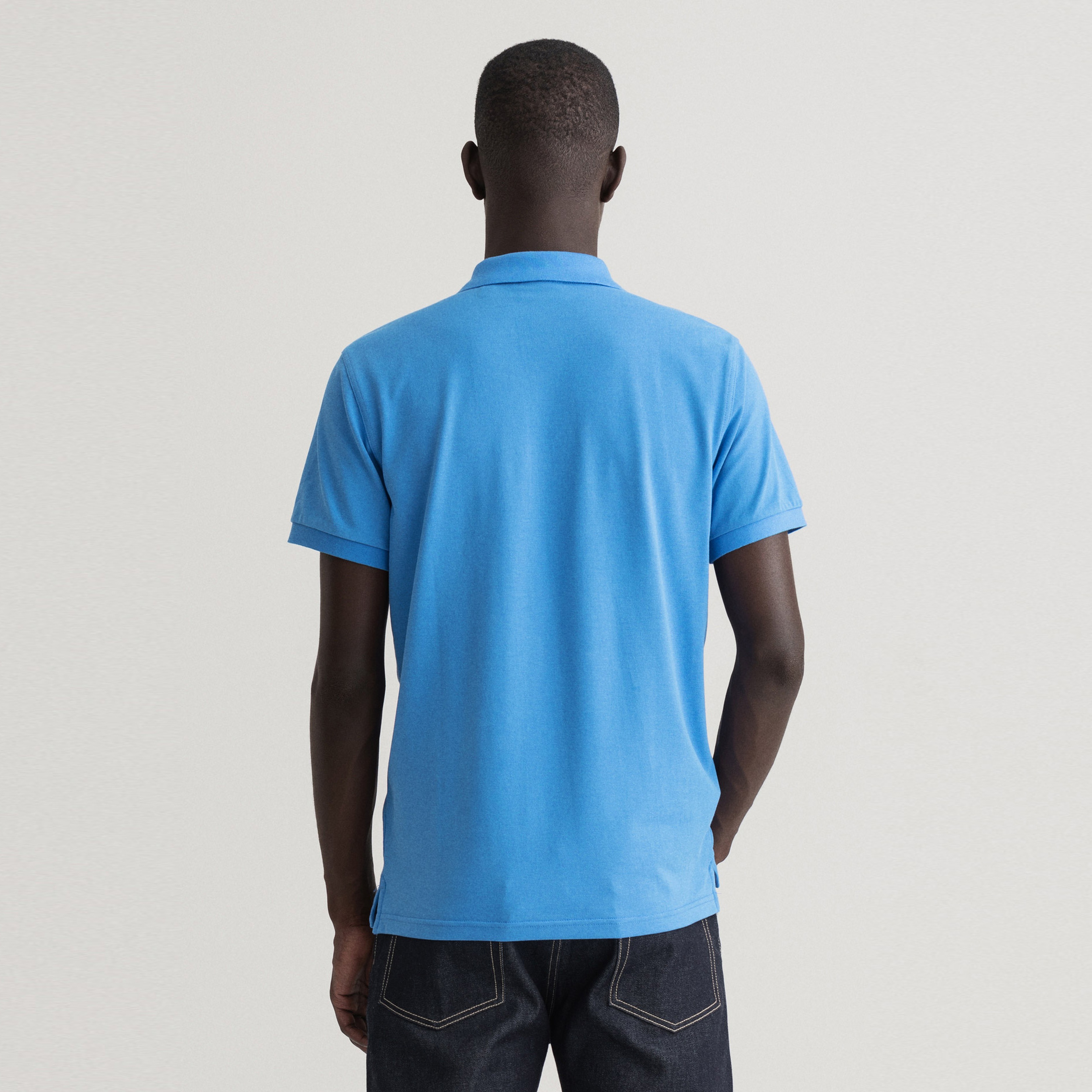 Gant Erkek Mavi Regular Fit Logolu Polo