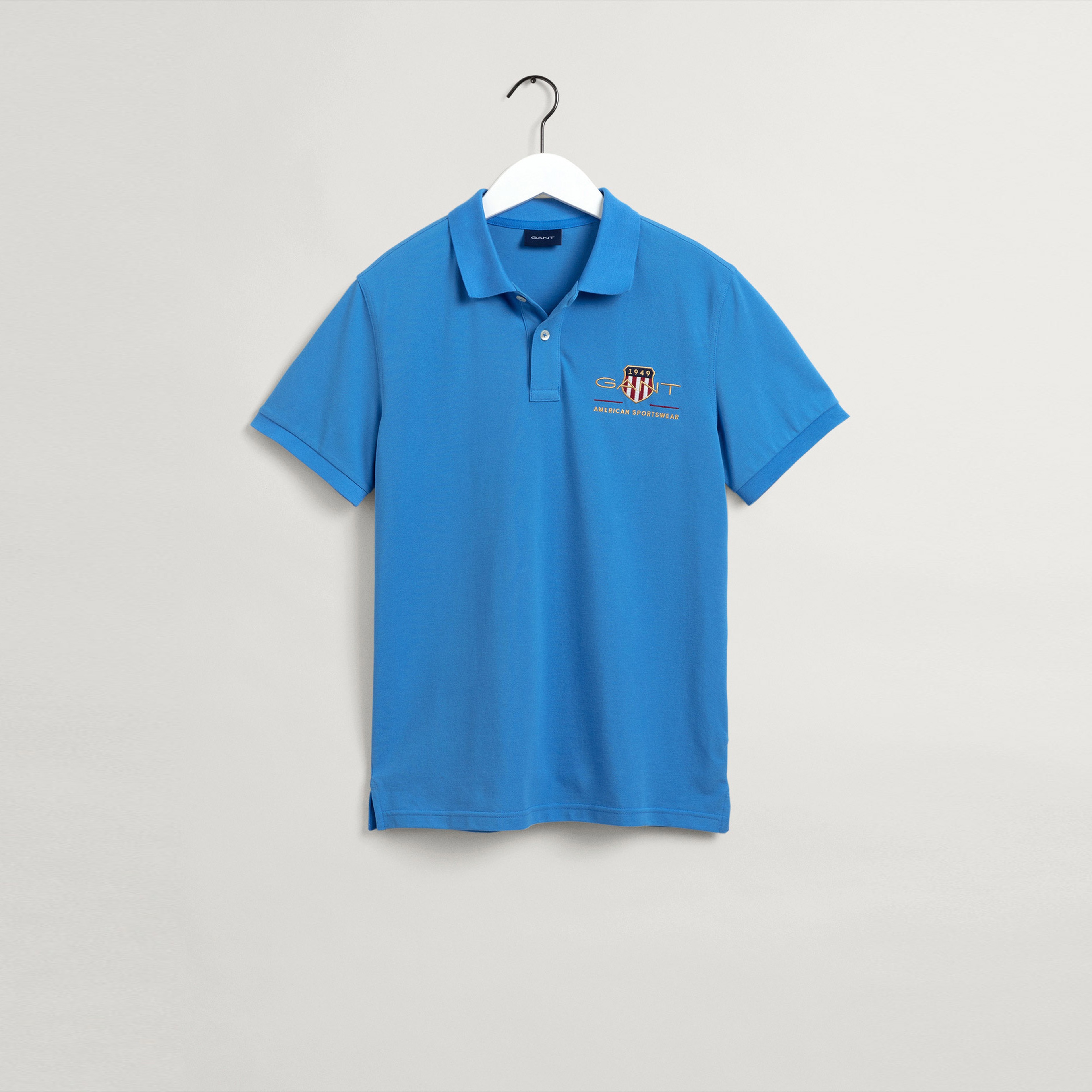 Gant Erkek Mavi Regular Fit Logolu Polo