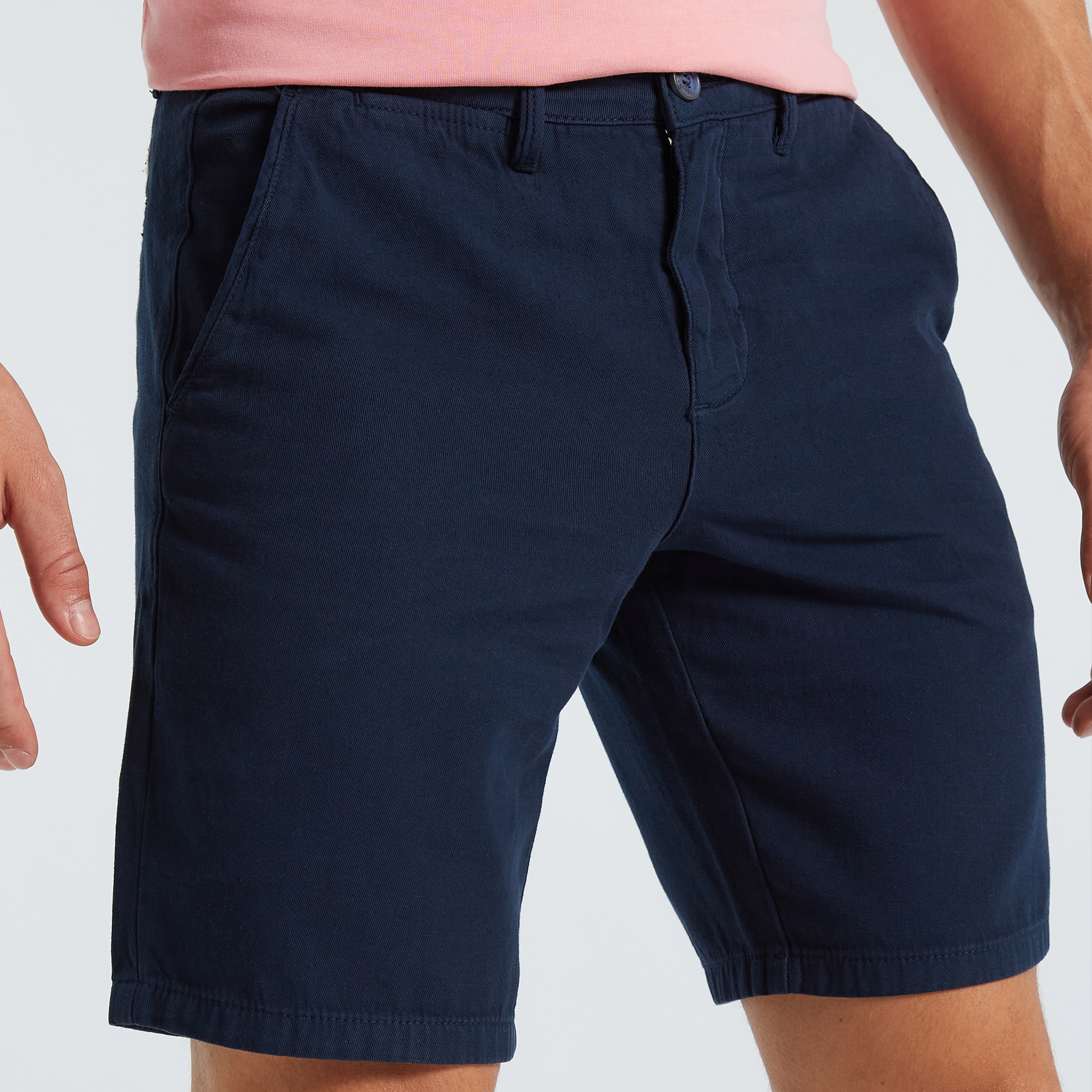 NAUTICA ERKEK LACİVERT SLIM FIT BERMUDA ŞORT