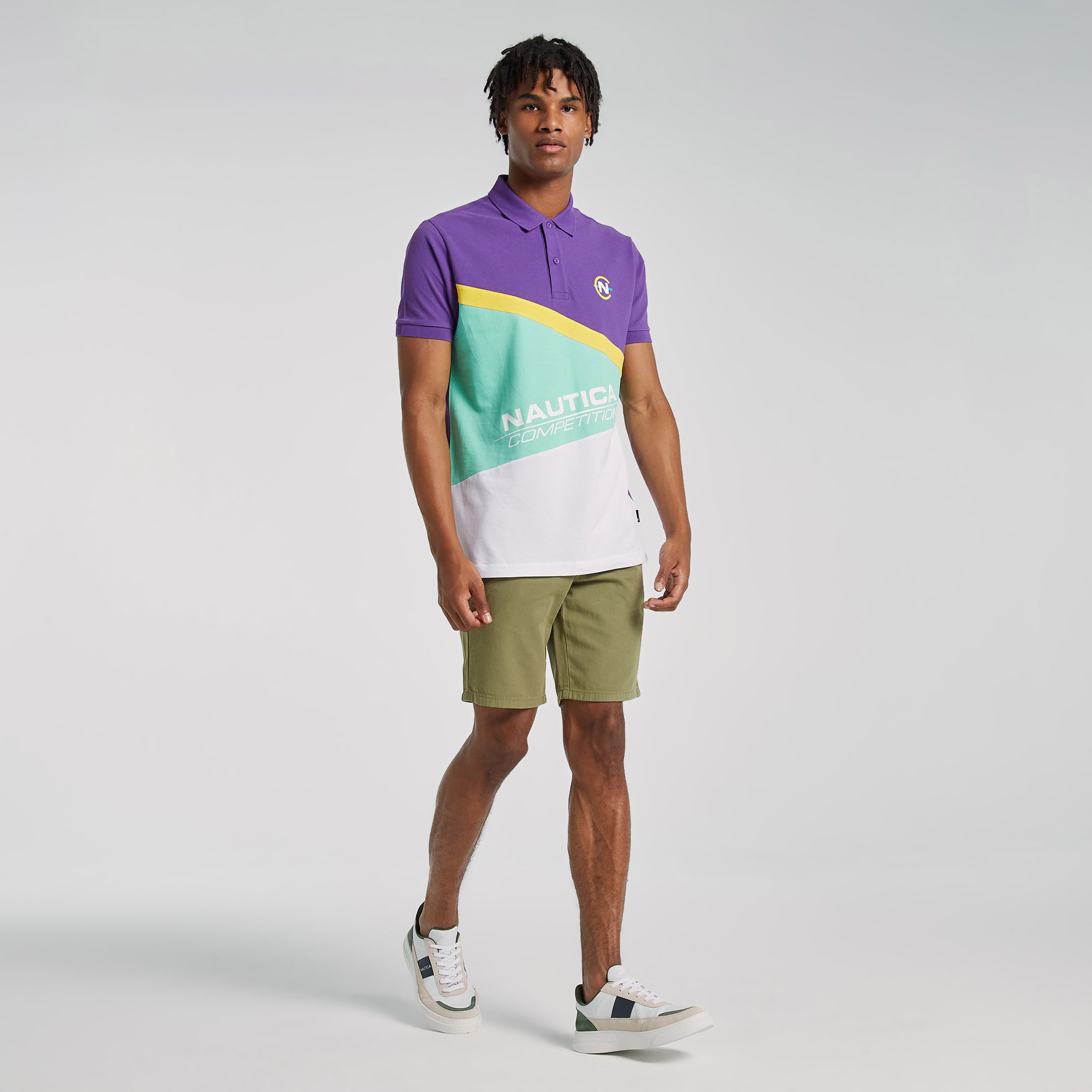 NAUTICA ERKEK YEŞİL SLIM FIT BERMUDA ŞORT