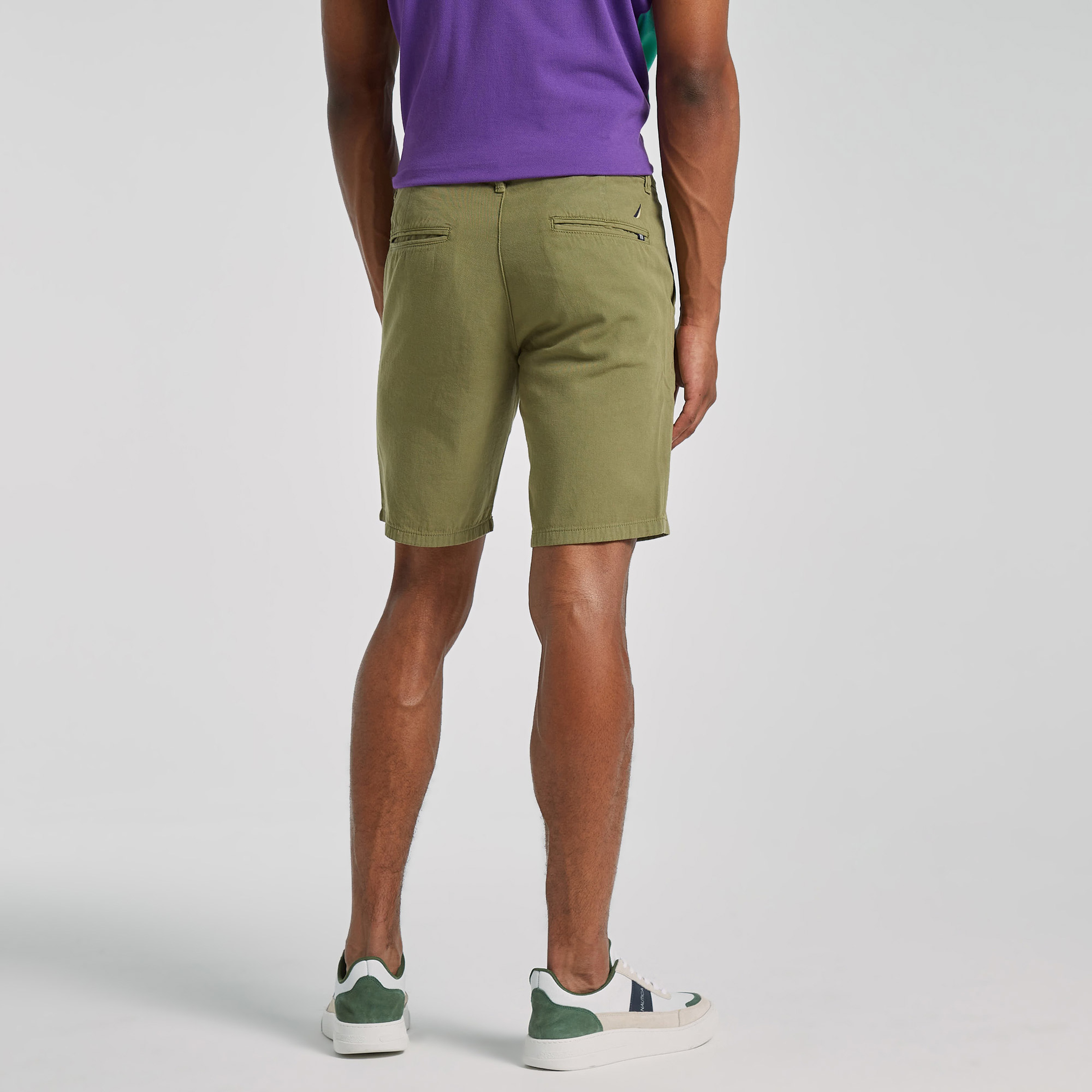 NAUTICA ERKEK YEŞİL SLIM FIT BERMUDA ŞORT