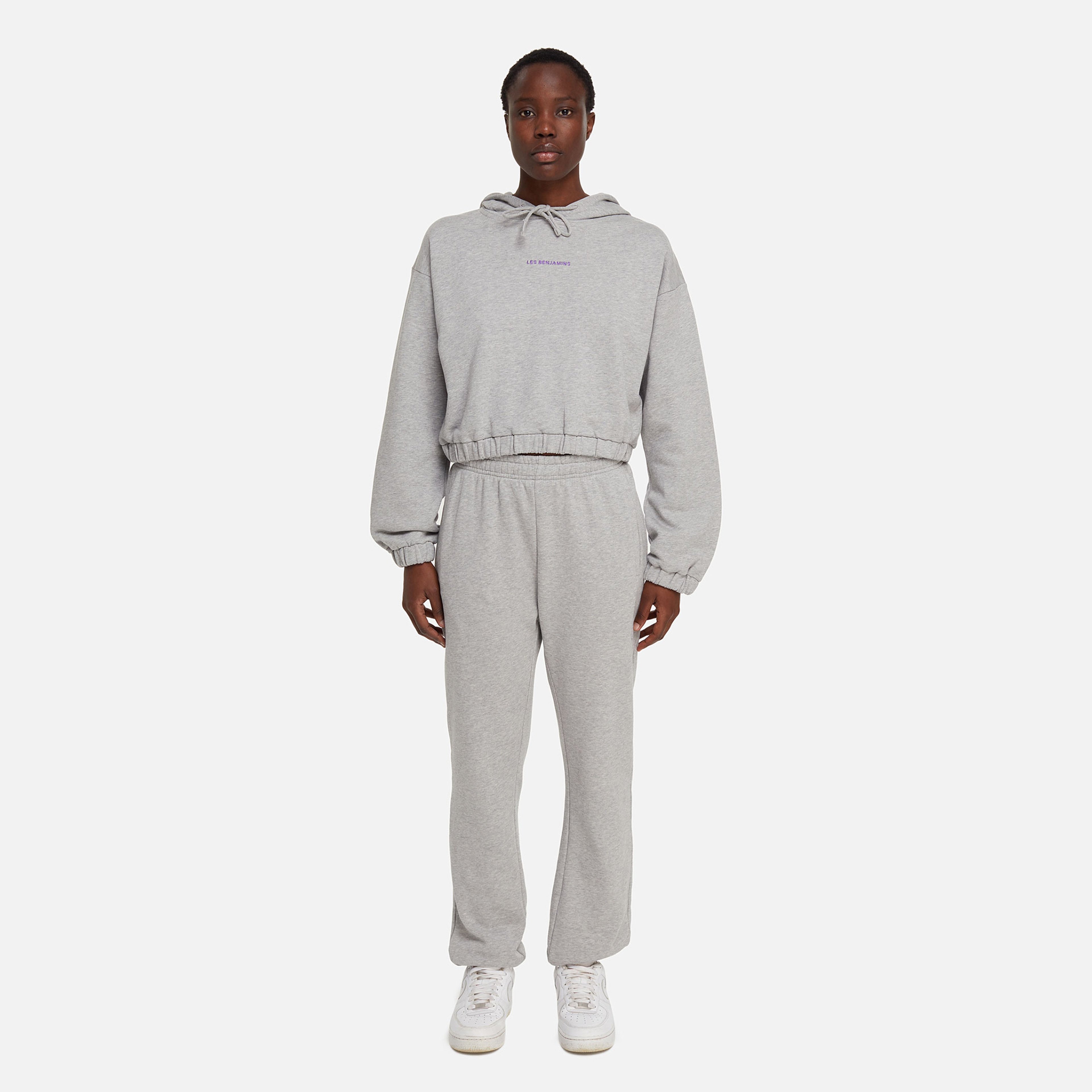 Les Benjamins Core Kadın Gri Hoodie
