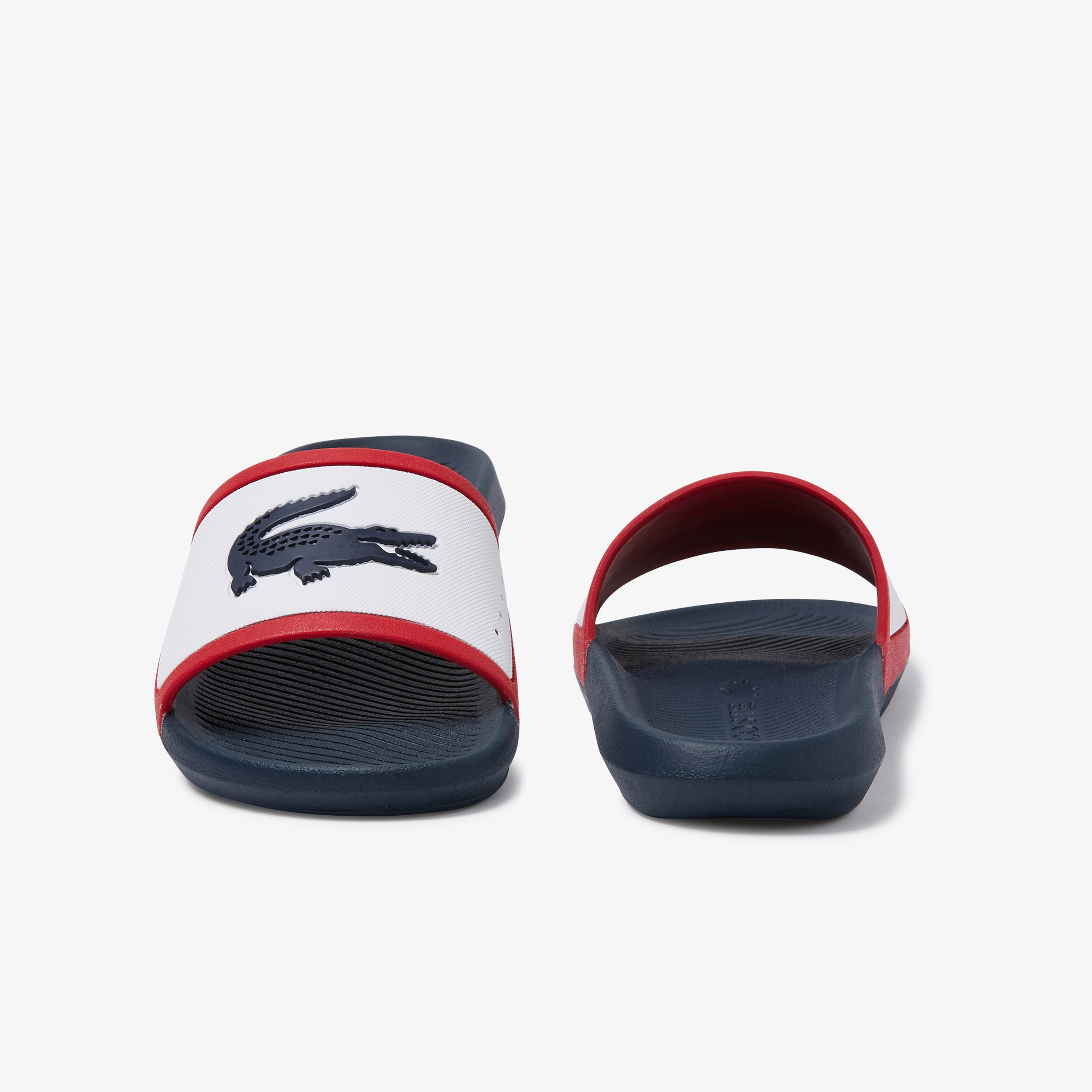 Lacoste Erkek Croco Baskılı Lacivert Terlik