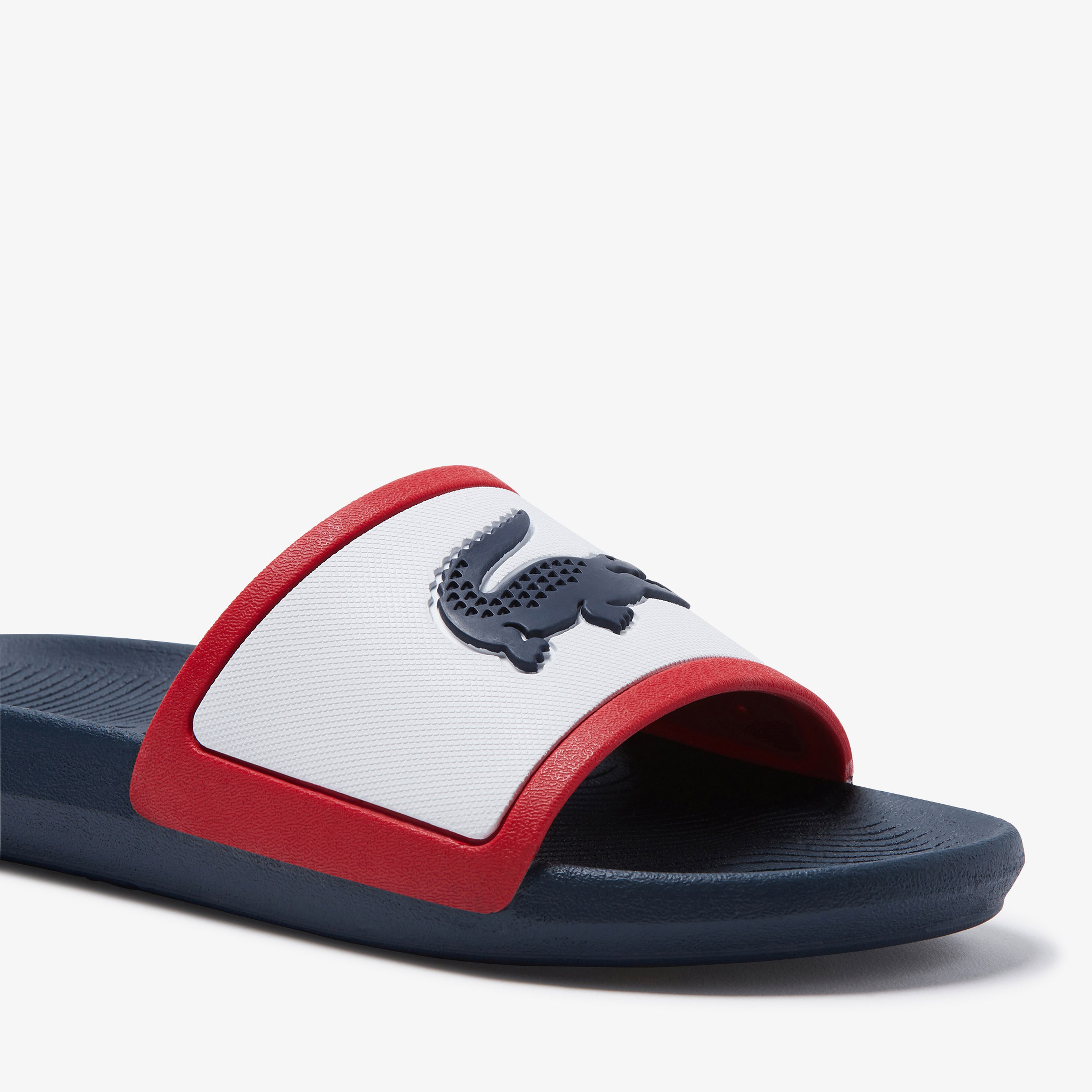 Lacoste Erkek Croco Baskılı Lacivert Terlik