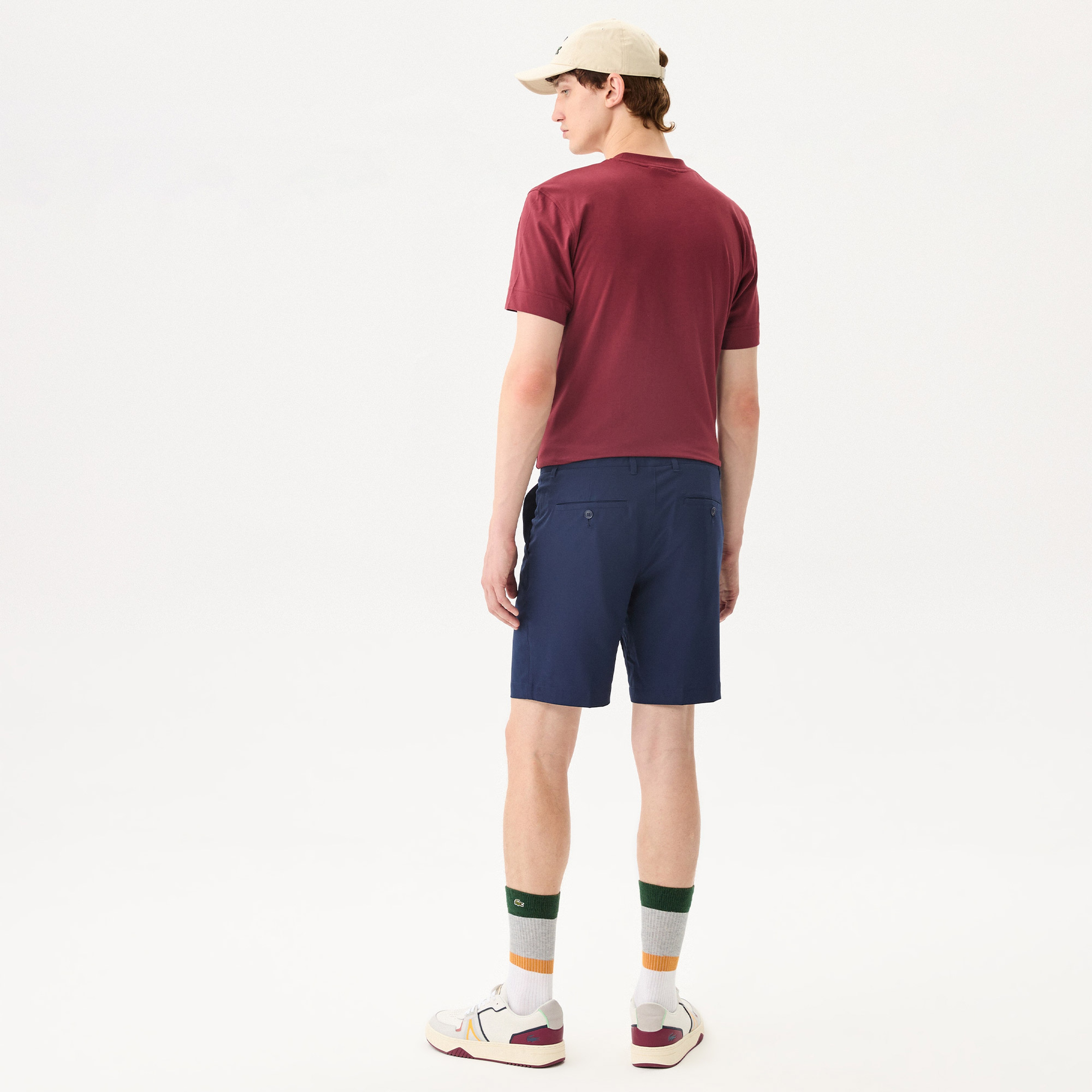 Lacoste SPORT Erkek Regular Fit Lacivert Bermuda