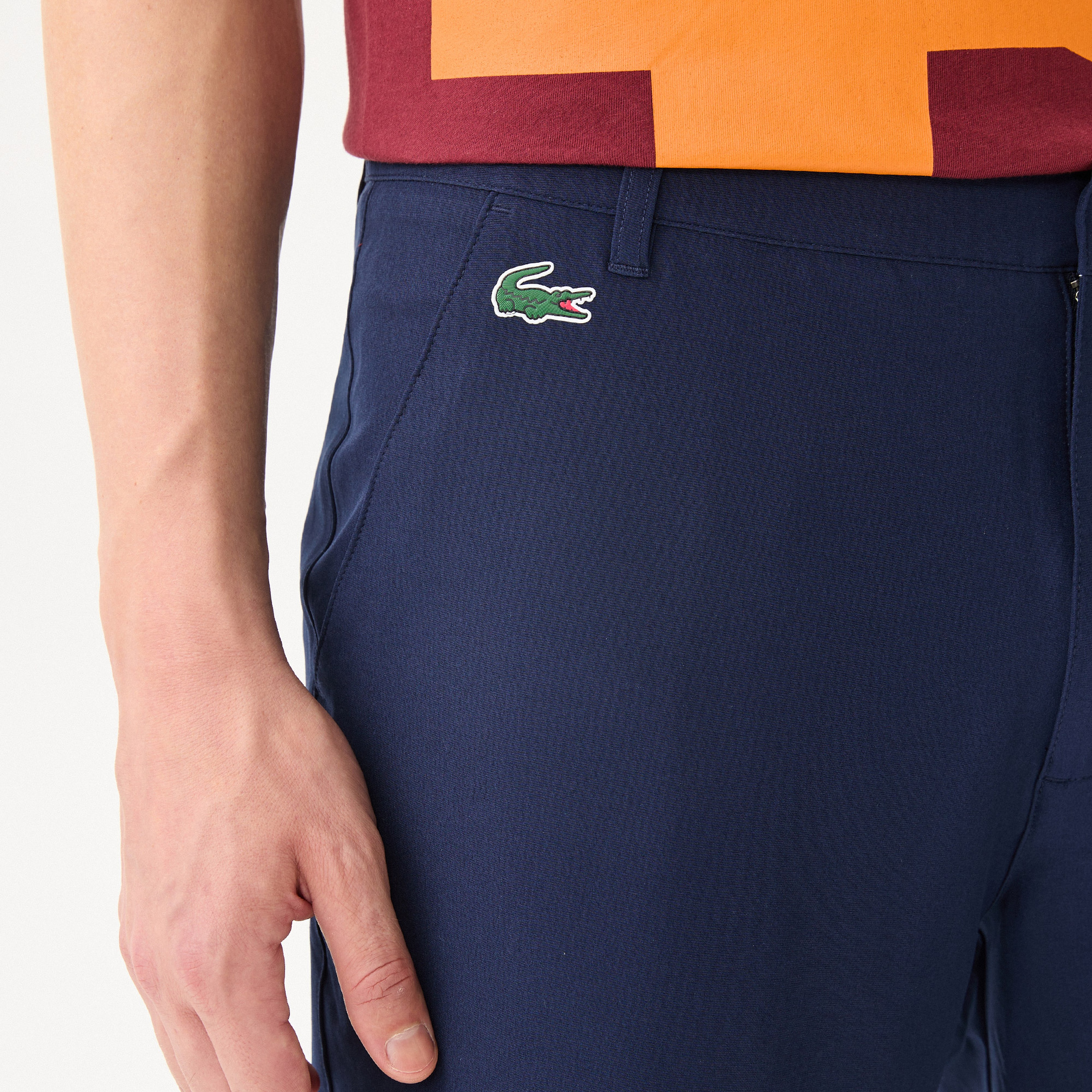Lacoste SPORT Erkek Regular Fit Lacivert Bermuda