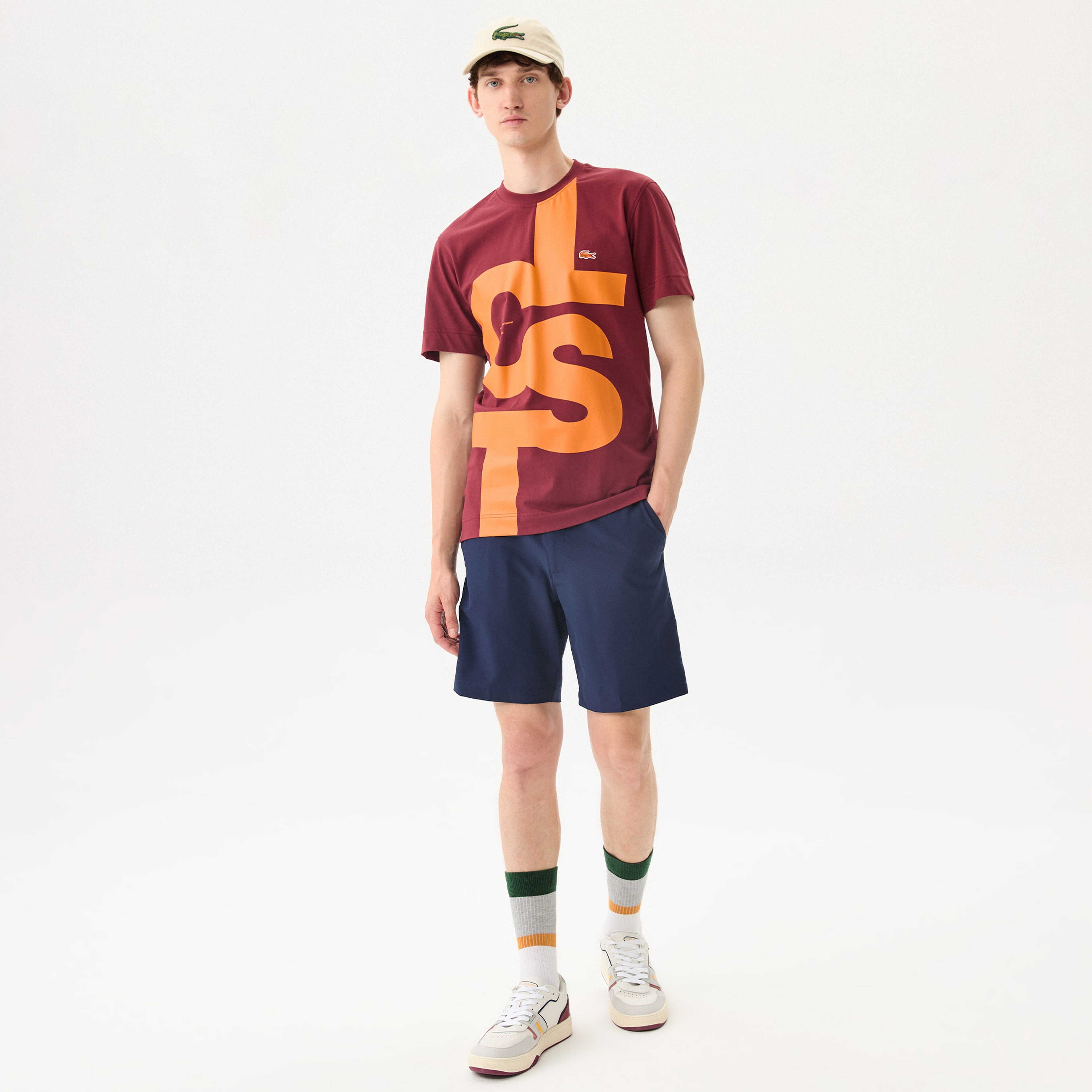 Lacoste SPORT Erkek Regular Fit Lacivert Bermuda