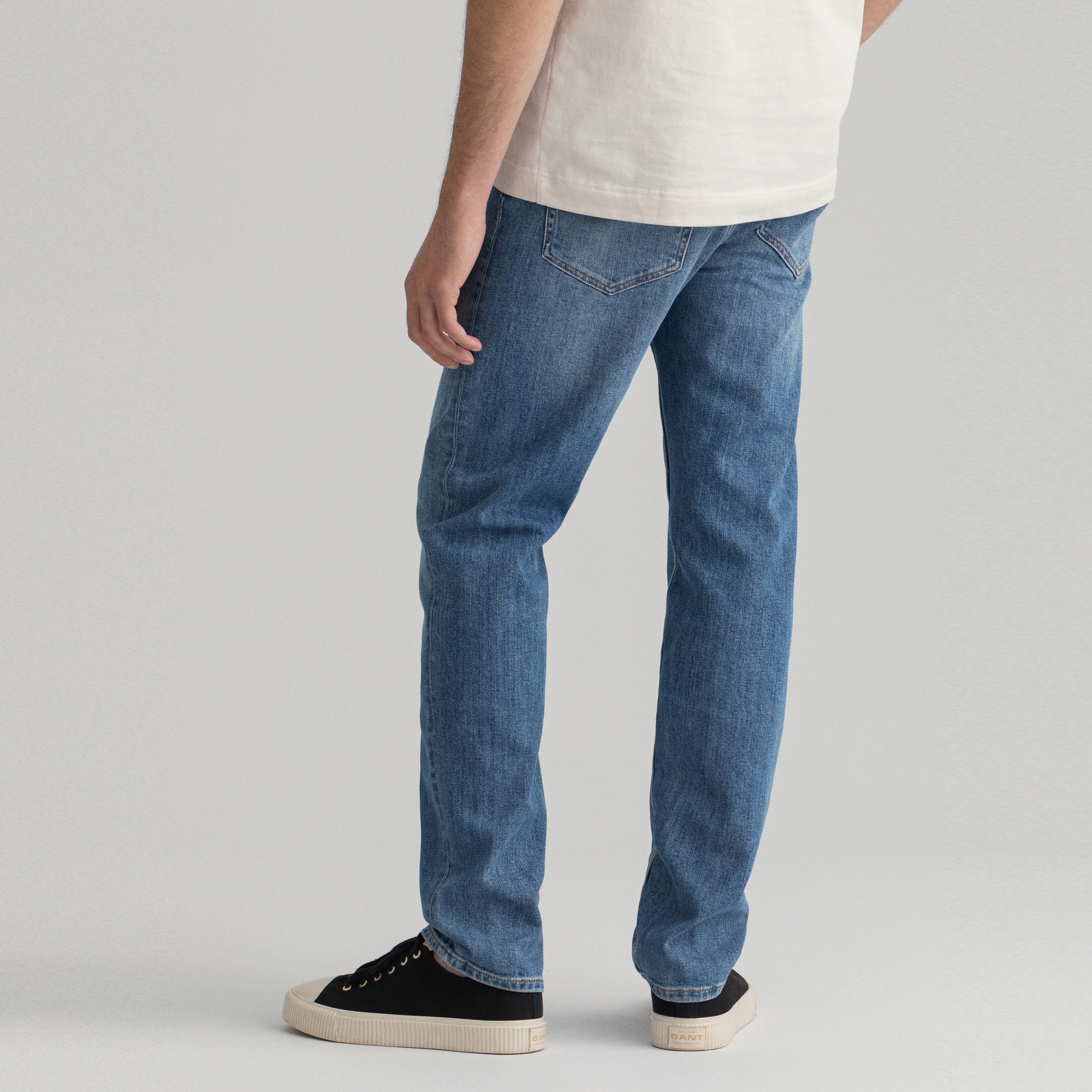 Gant Arley Erkek Mavi Regular Fit Jean Pantolon