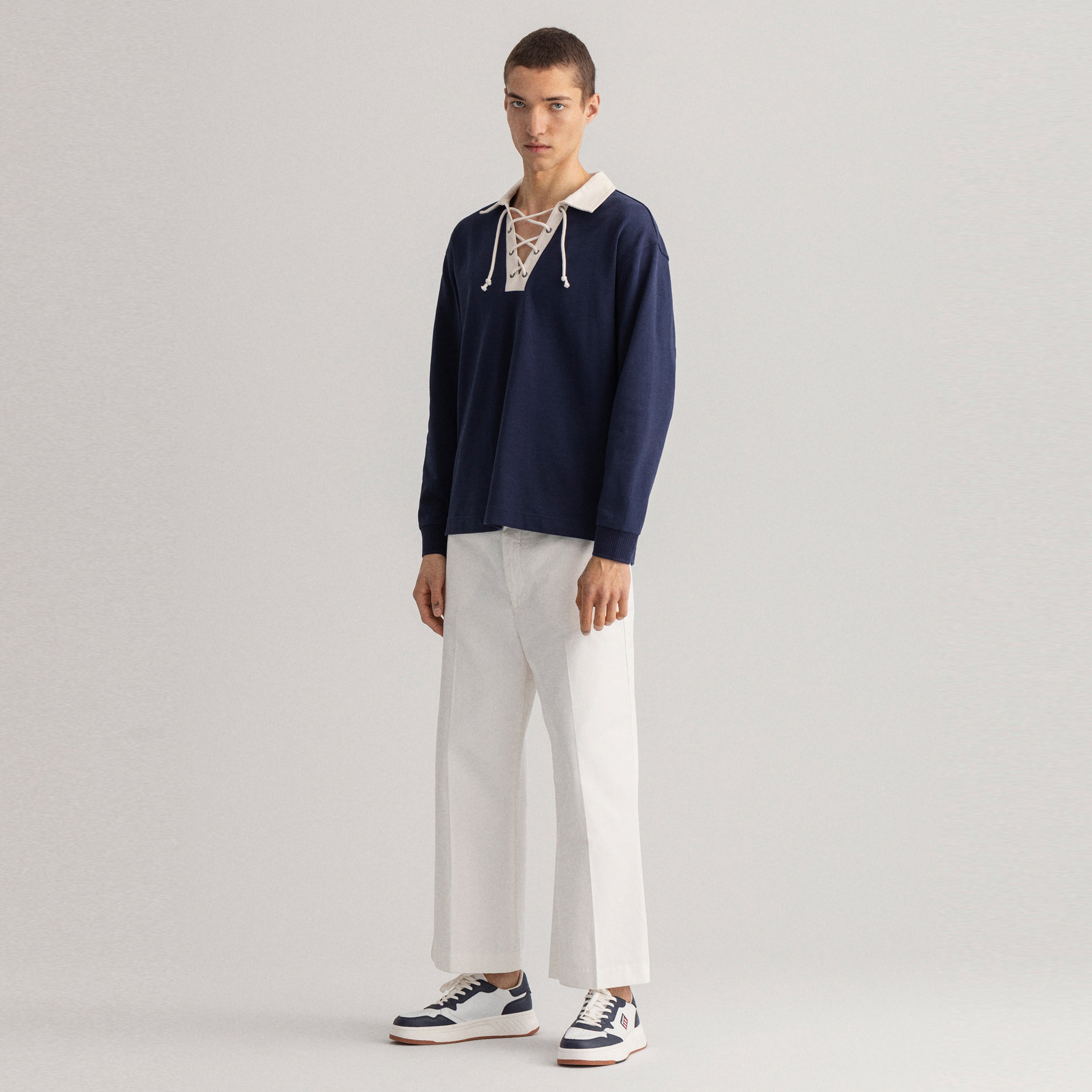 Gant Erkek Lacivert Regular Fit Rugby