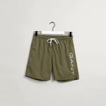 Gant Erkek Yeşil Logolu Mayo Şort