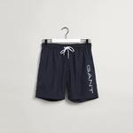 GANT Erkek Lacivert Logolu Mayo Şort