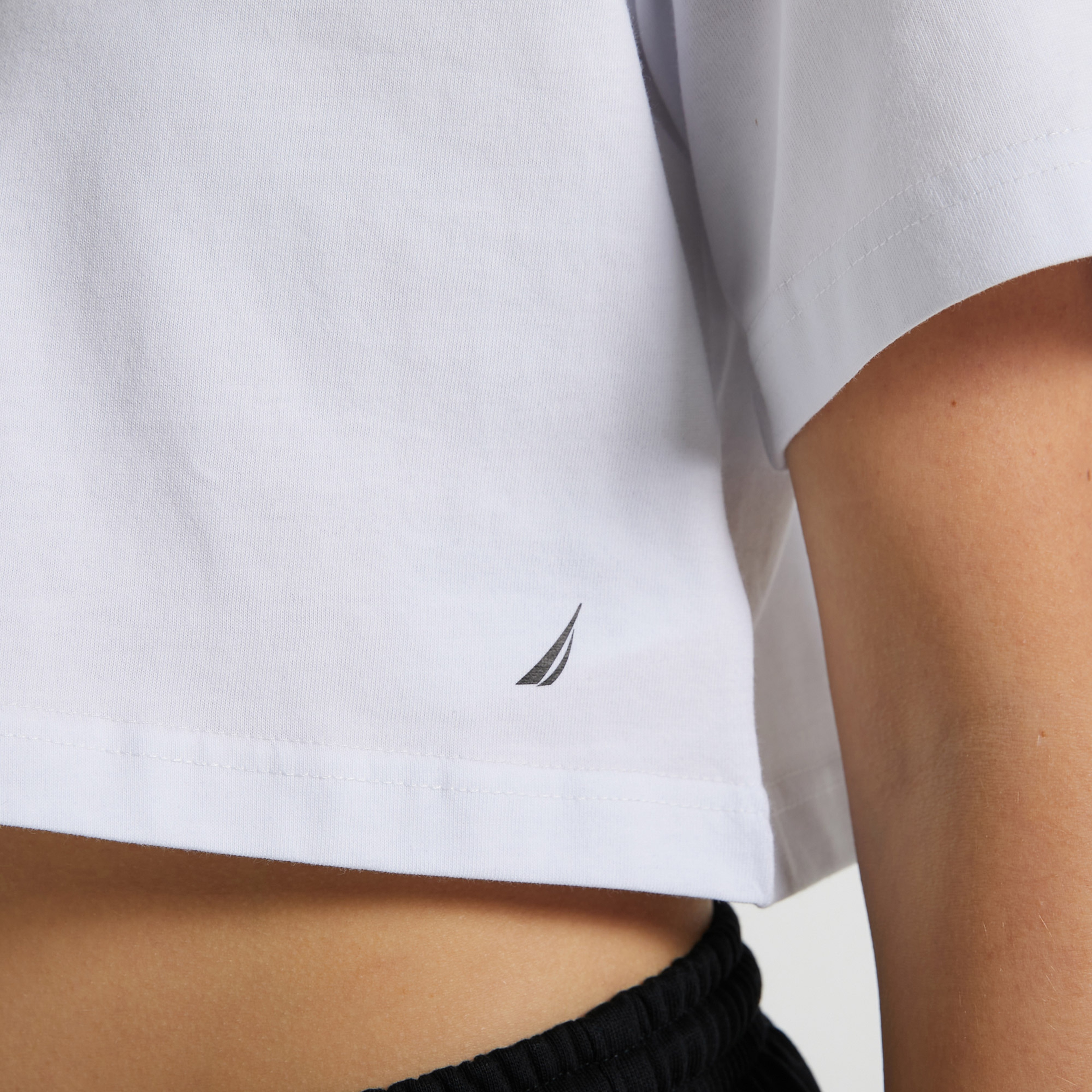 Nautica Kadın Beyaz Relaxed Fit T-Shirt