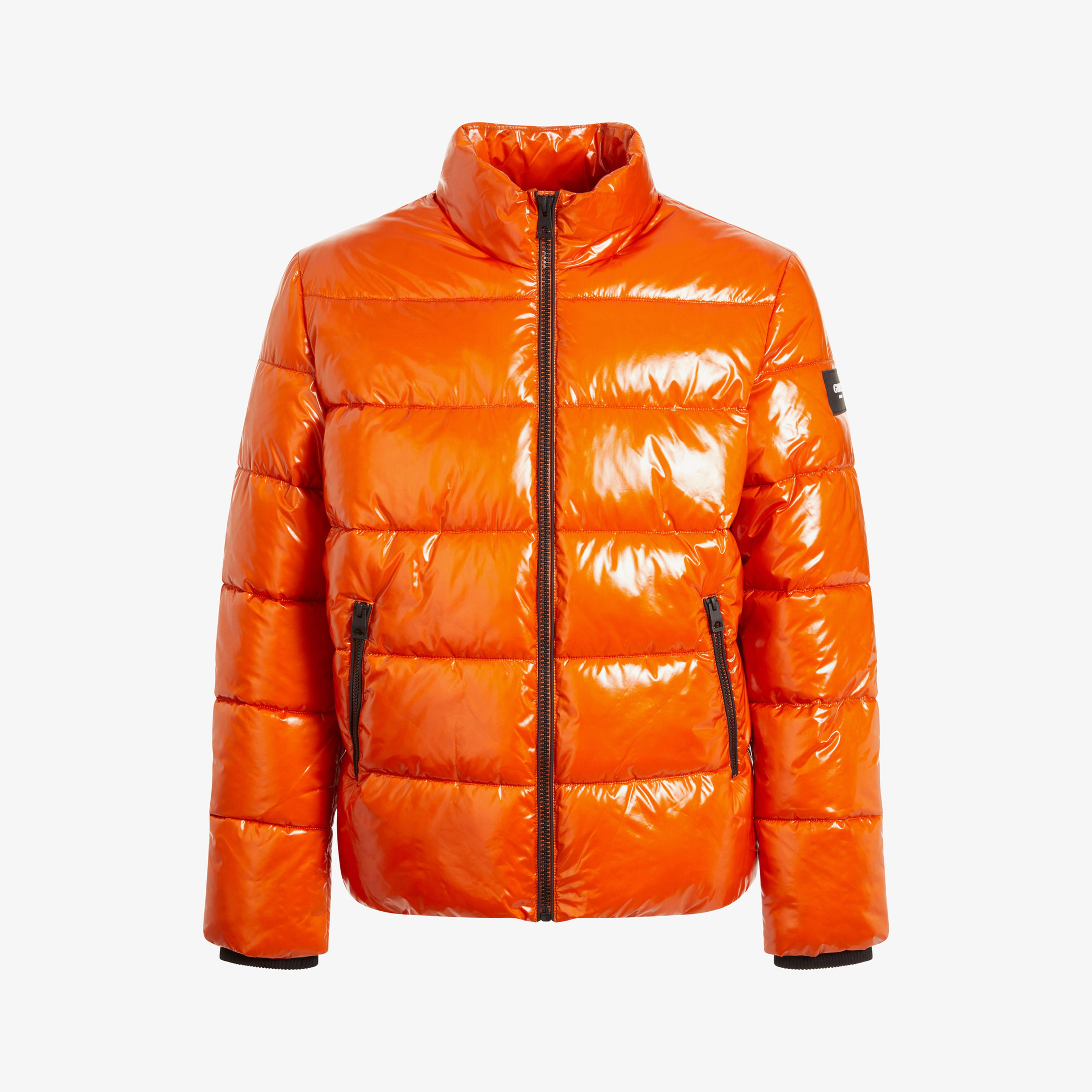 Guess Liquid Puffa Erkek Turuncu Mont