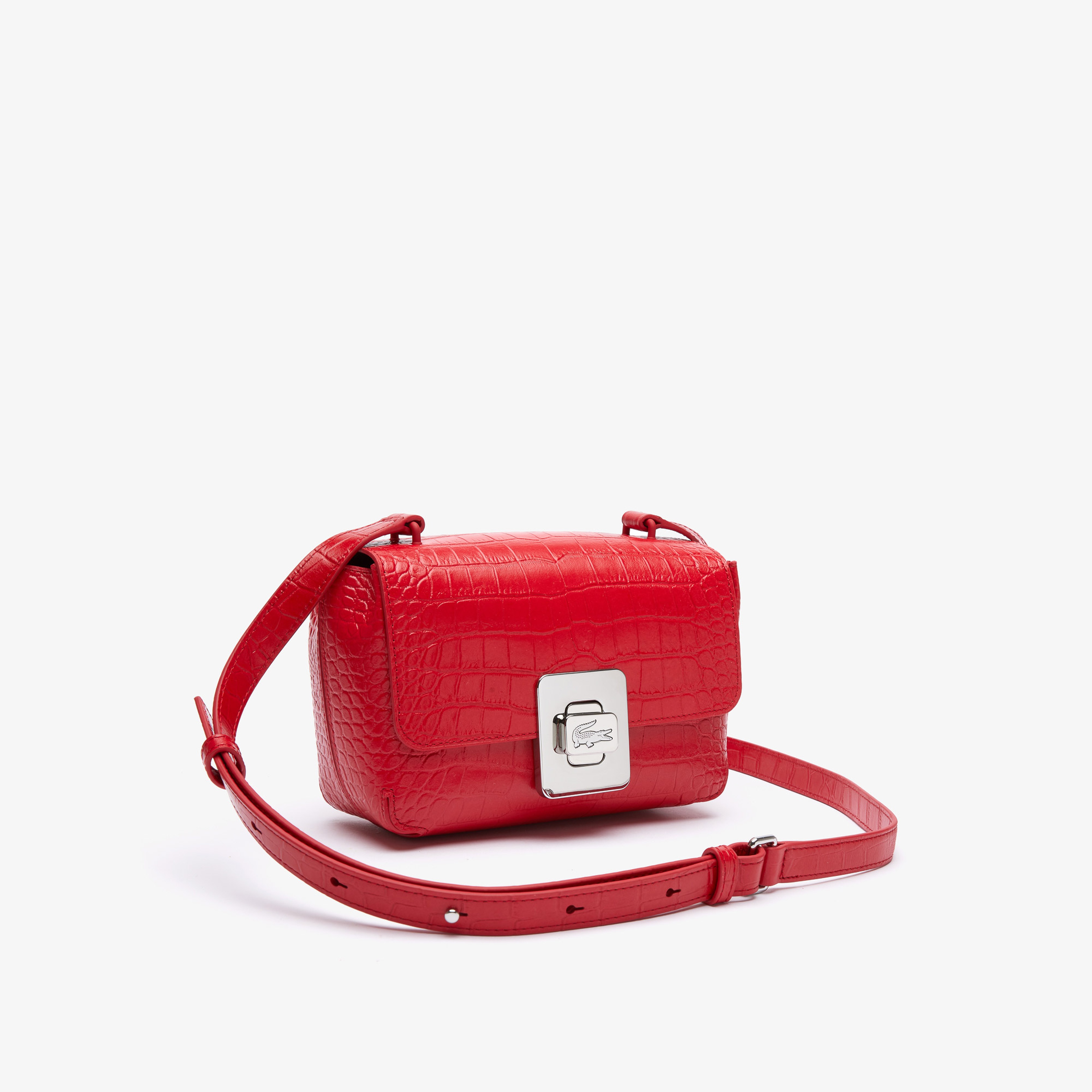 Lacoste Amelia Seasonal Kadın Deri Kırmızı Postacı Çantası