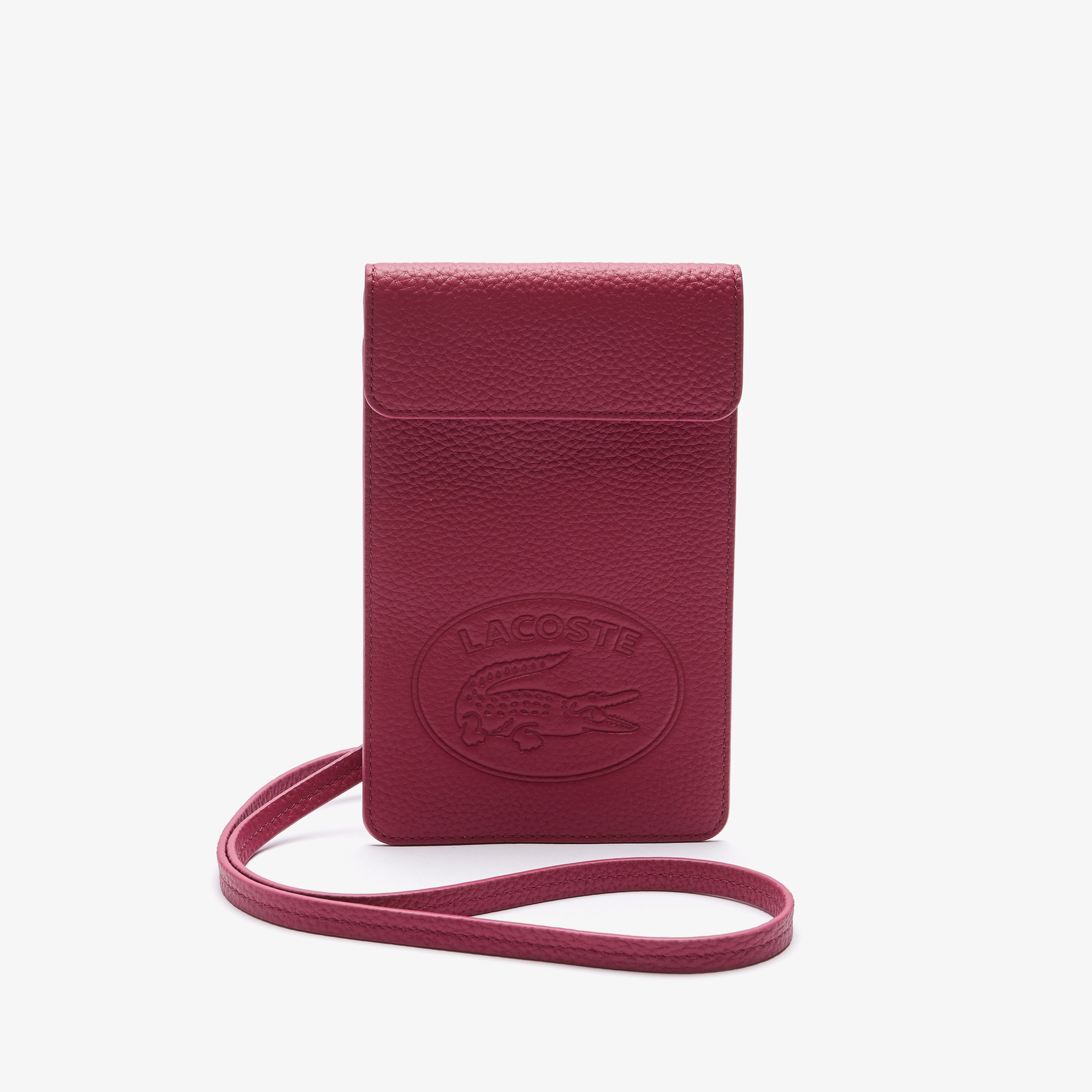 Lacoste Croco Crew Kadın Deri Kırmızı Cüzdan