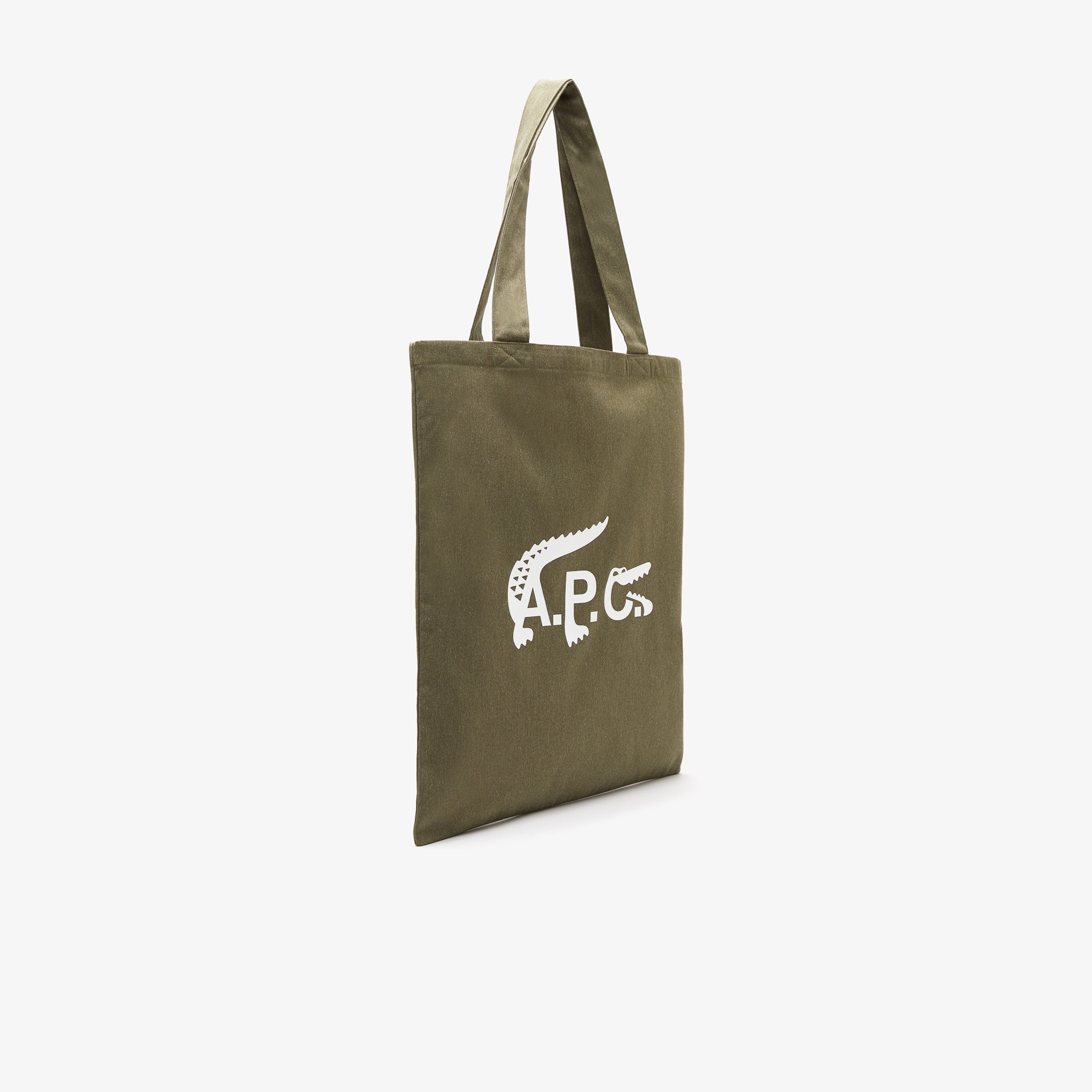 Lacoste X A.P.C Kadın Baskılı Haki Alışveriş Çantası
