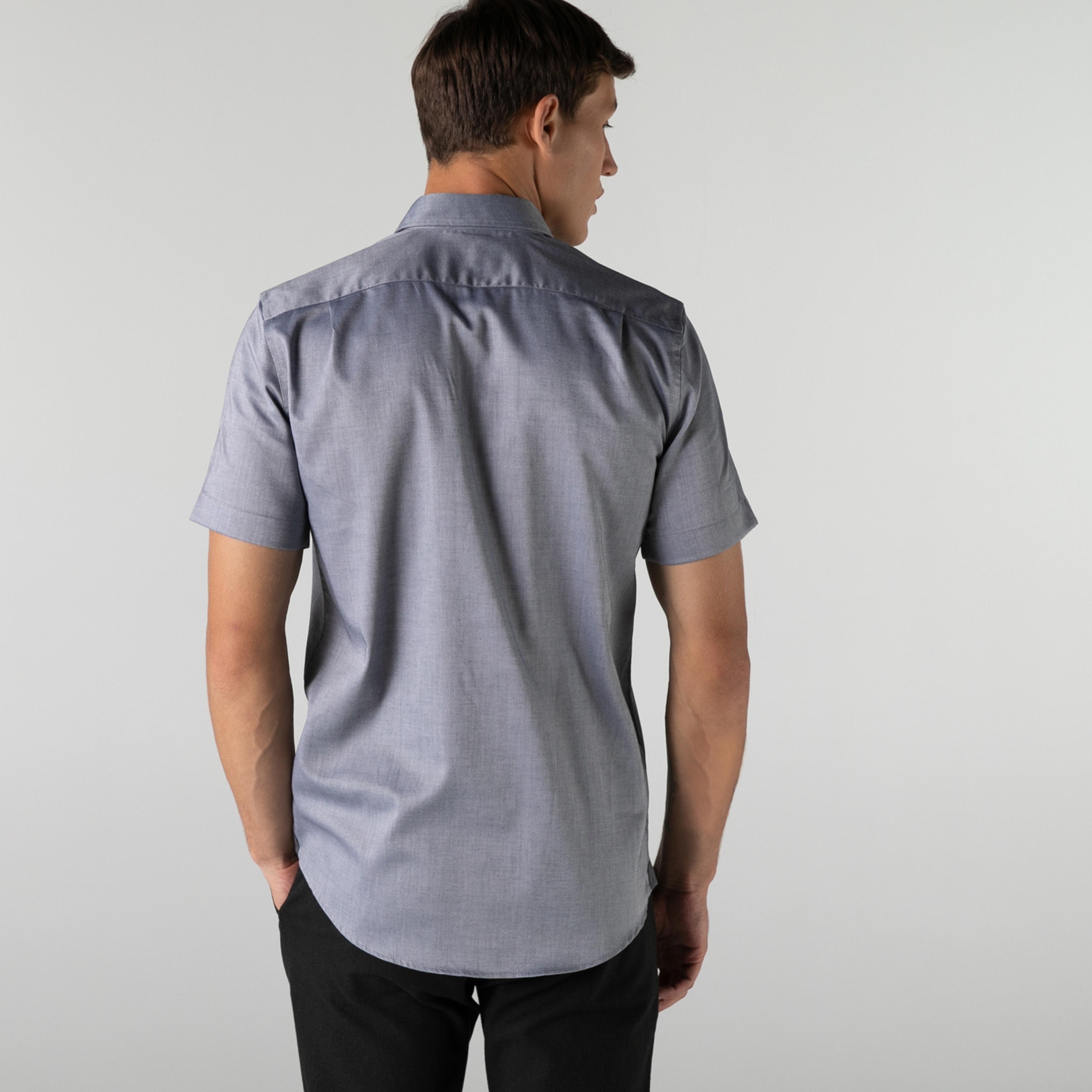 Lacoste Erkek Slim Fit Lacivert Gömlek