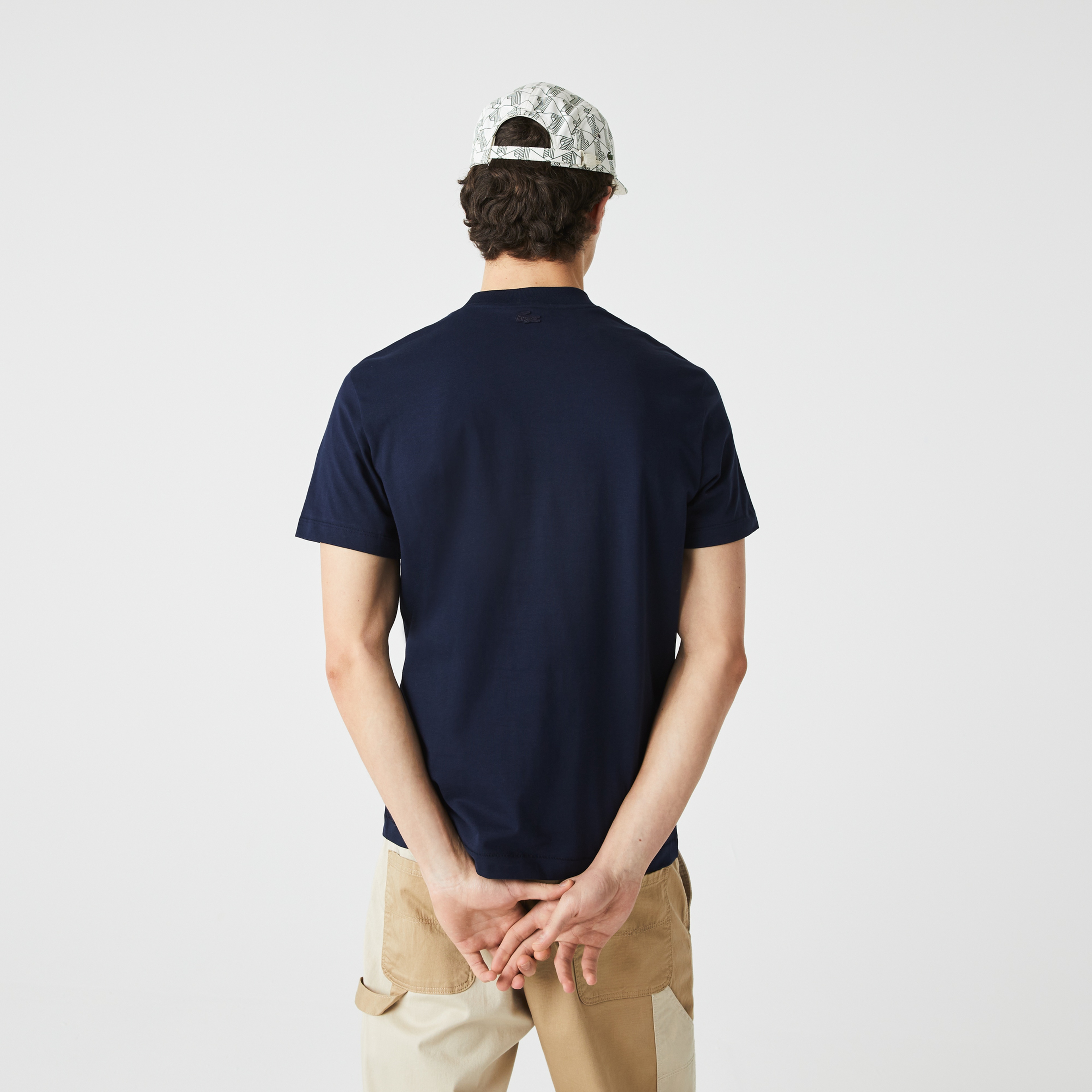 Lacoste Erkek Regular Fit Bisiklet Yaka Lacivert T-Shirt