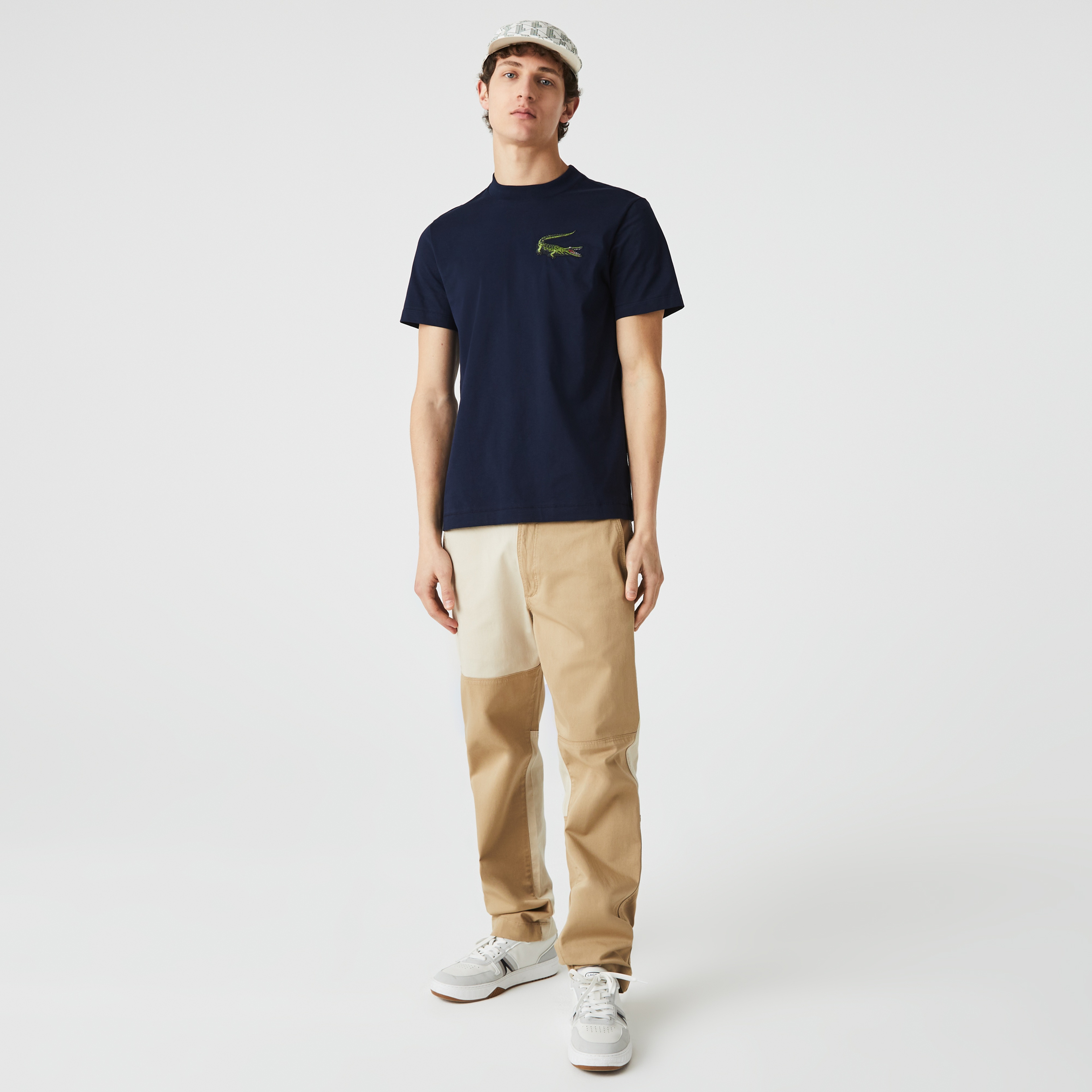 Lacoste Erkek Regular Fit Bisiklet Yaka Lacivert T-Shirt