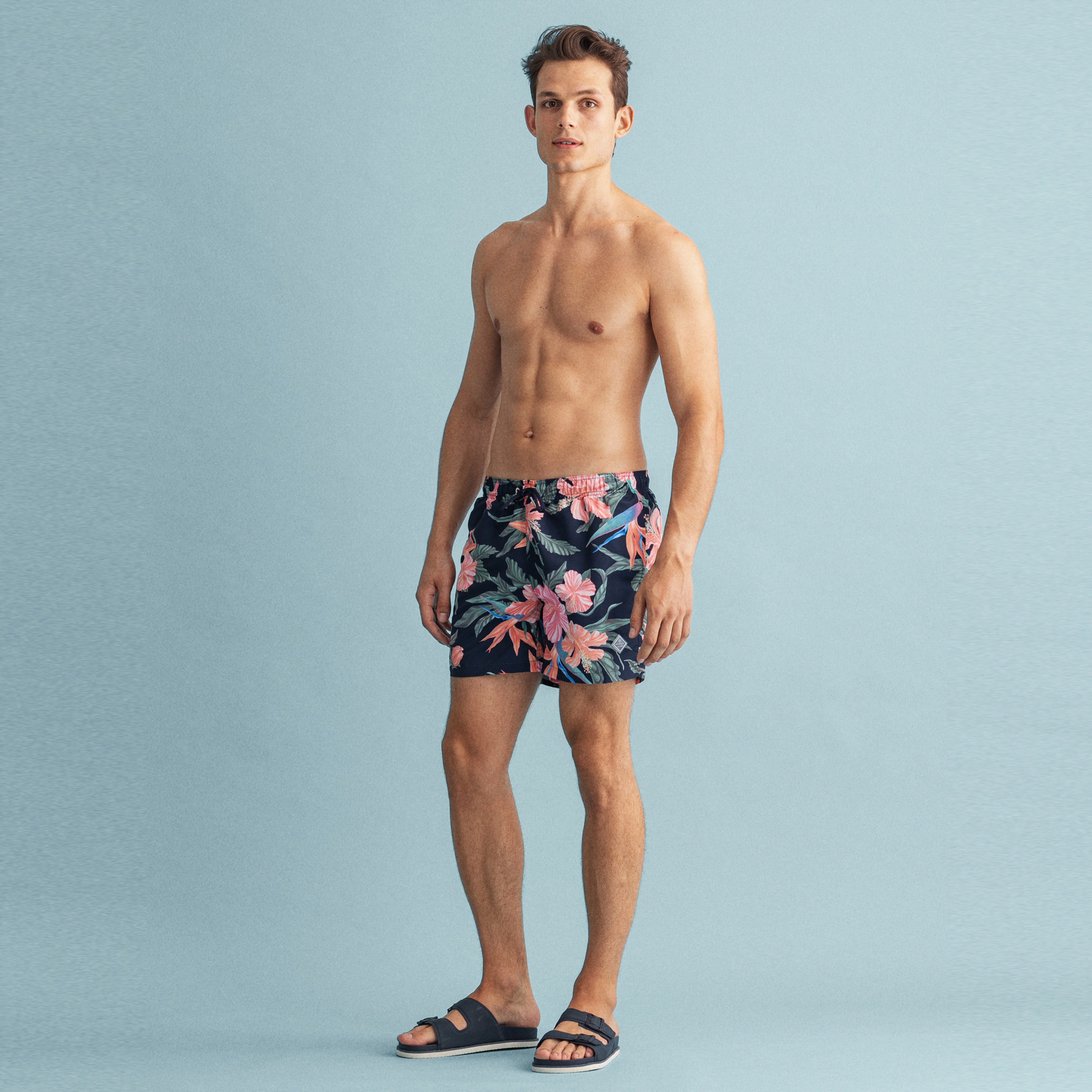 Gant Erkek Lacivert Desenli Mayo Şort