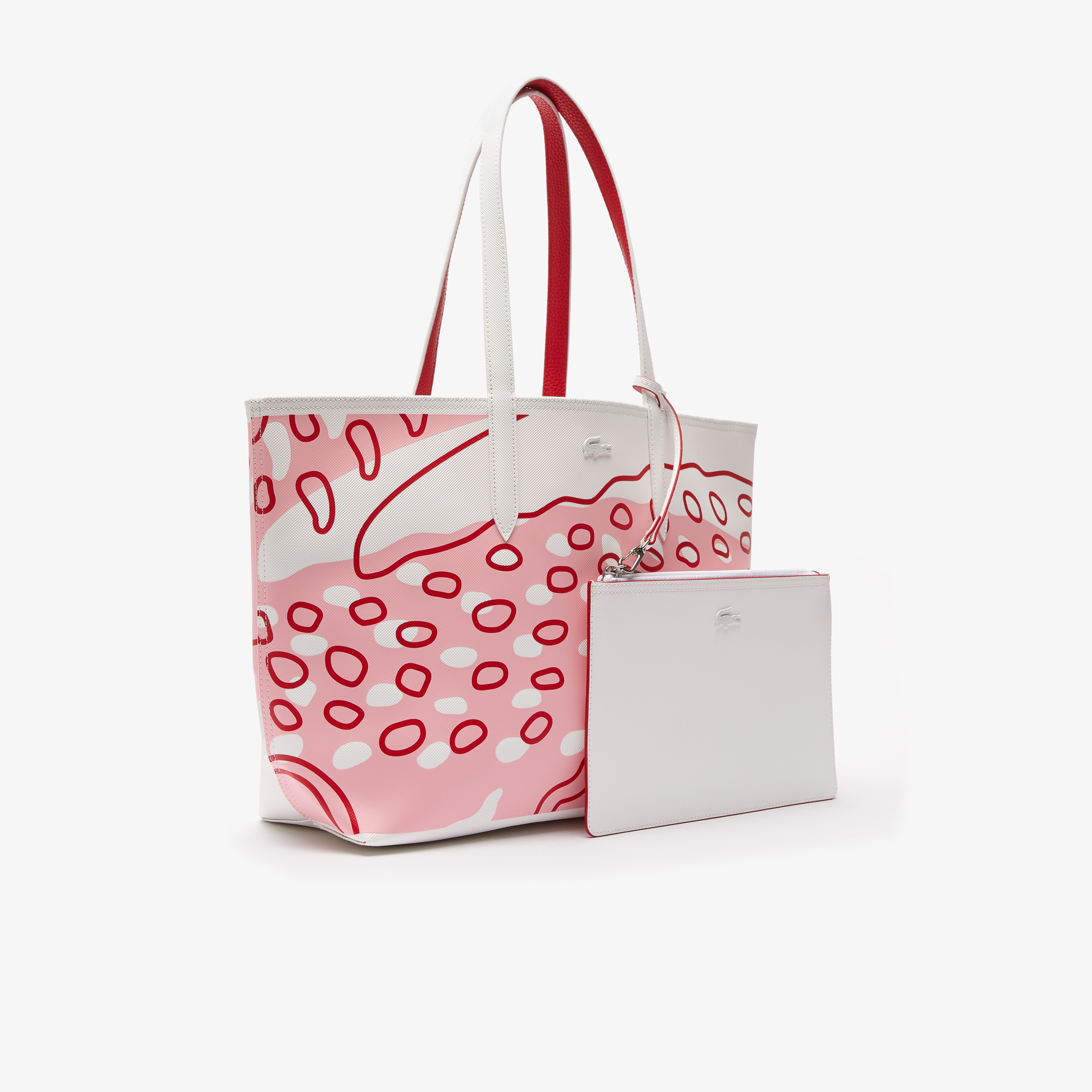 Lacoste Anna Seasonal Kadın Baskılı Beyaz Çift Taraflı Çanta