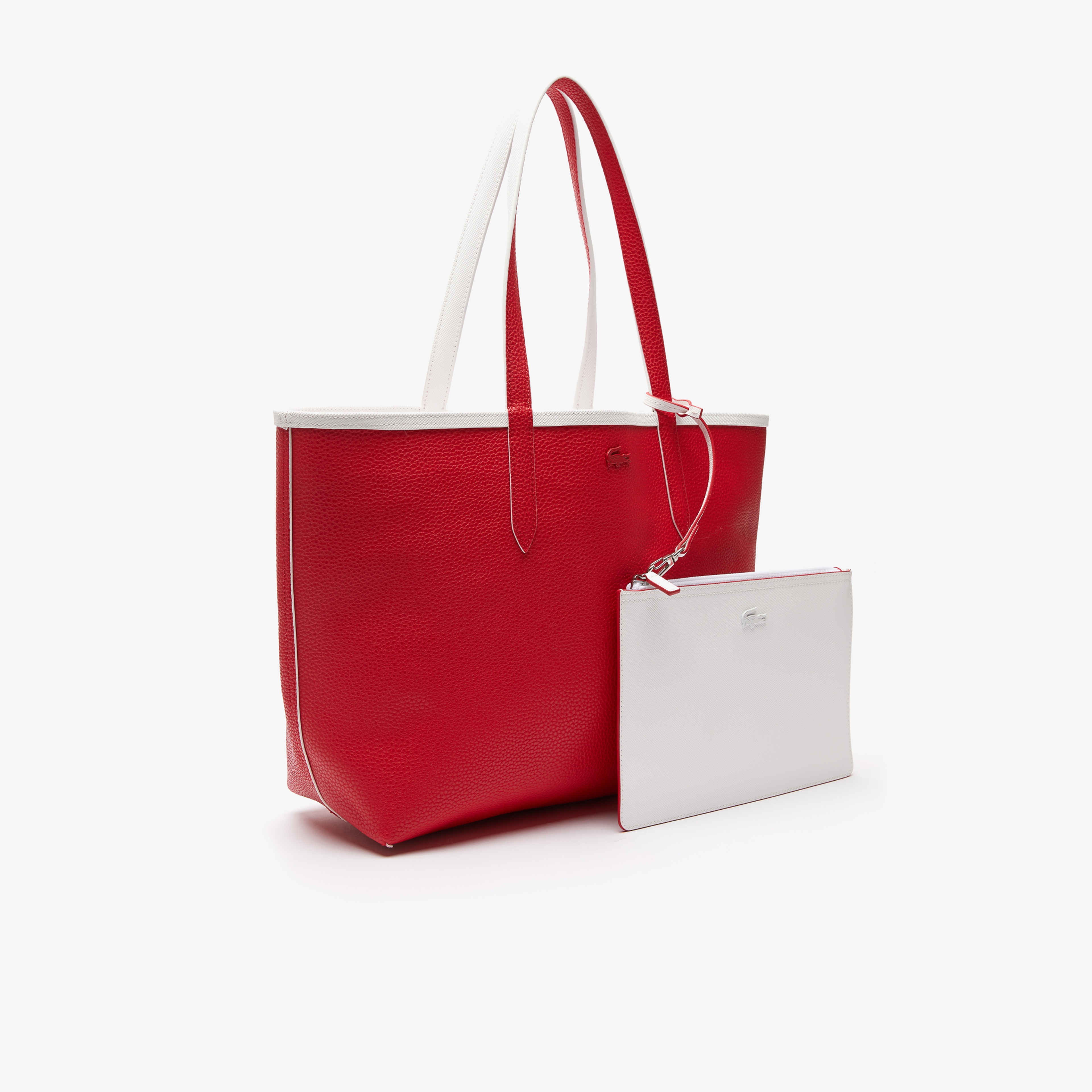 Lacoste Anna Seasonal Kadın Baskılı Beyaz Çift Taraflı Çanta