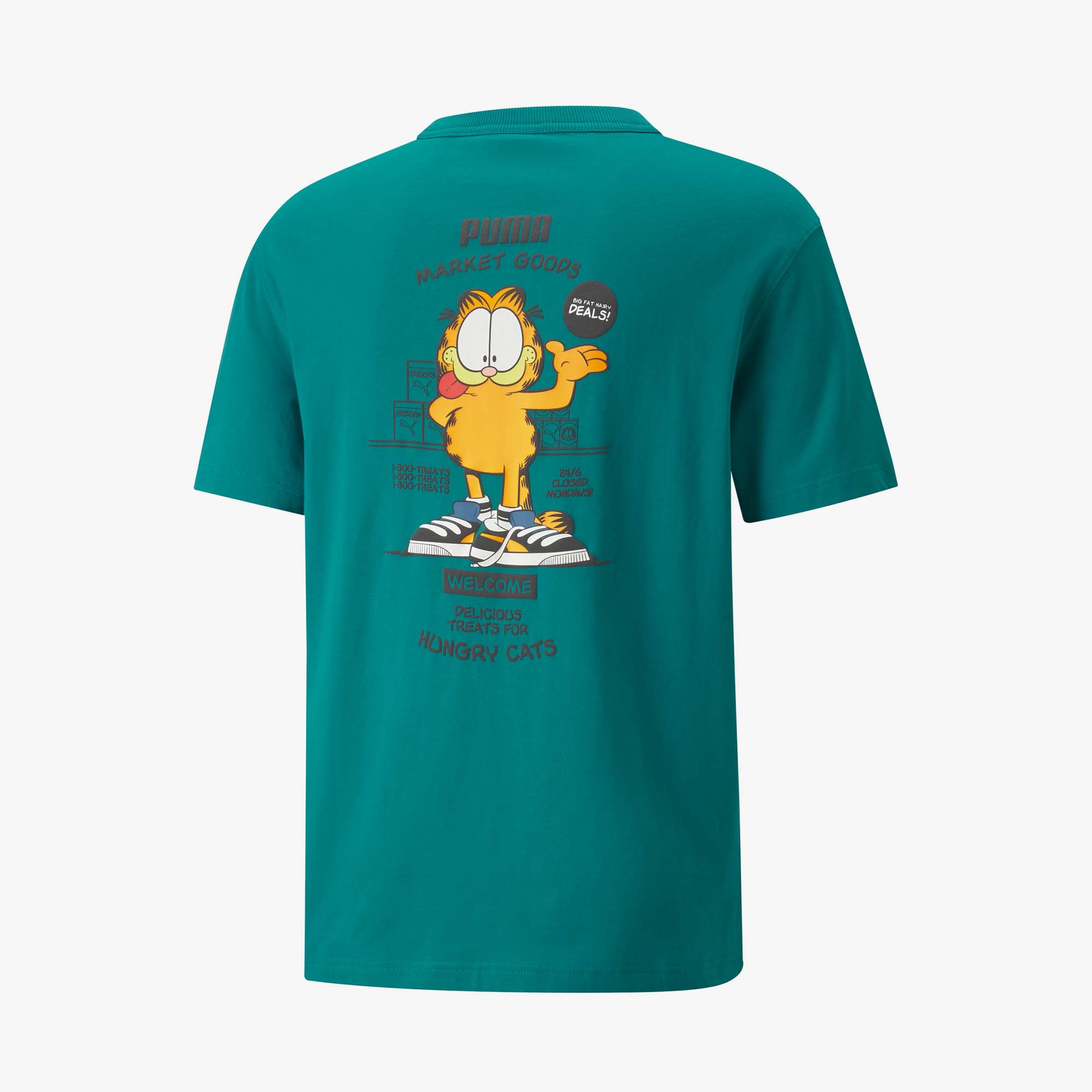 Puma x Garfield Erkek Yeşil T-Shirt