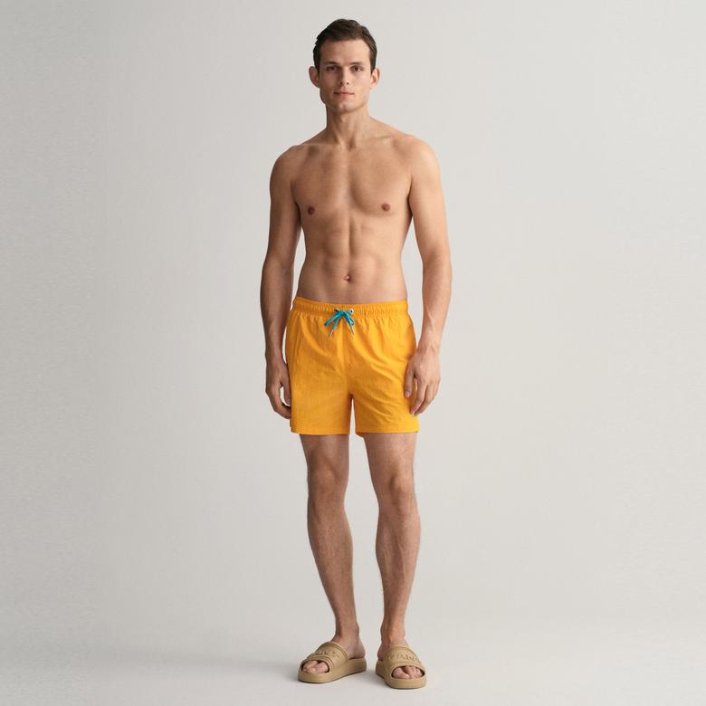 GANT Erkek Turuncu Classic Fit Mayo Şort