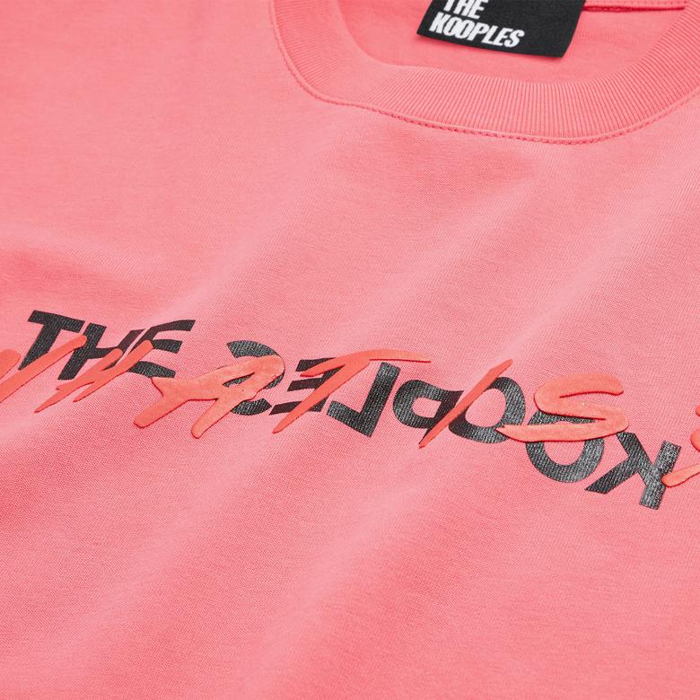 The Kooples What Is Kadın Pembe T-Shirt