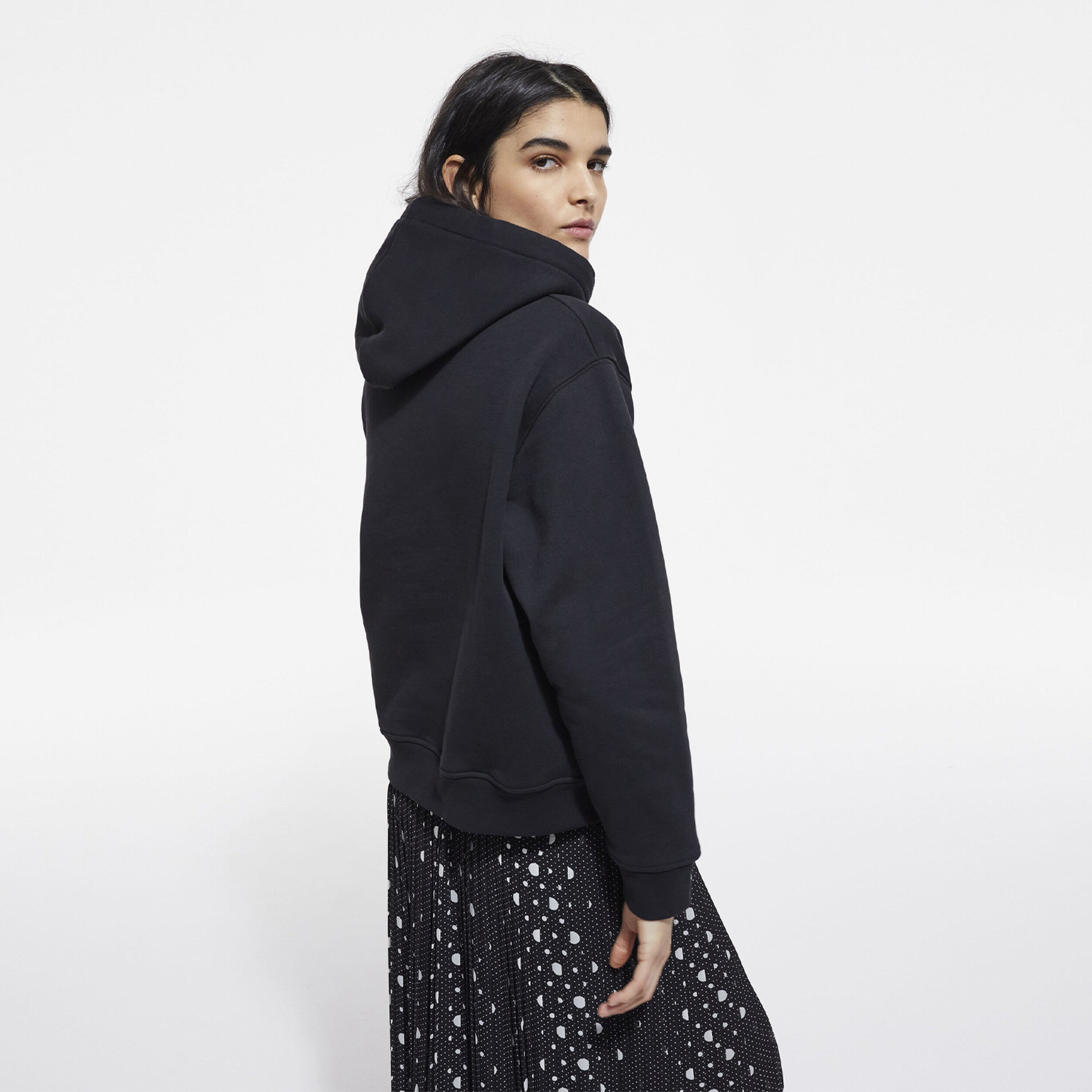 The Kooples Logomania Kadın Siyah Hoodie