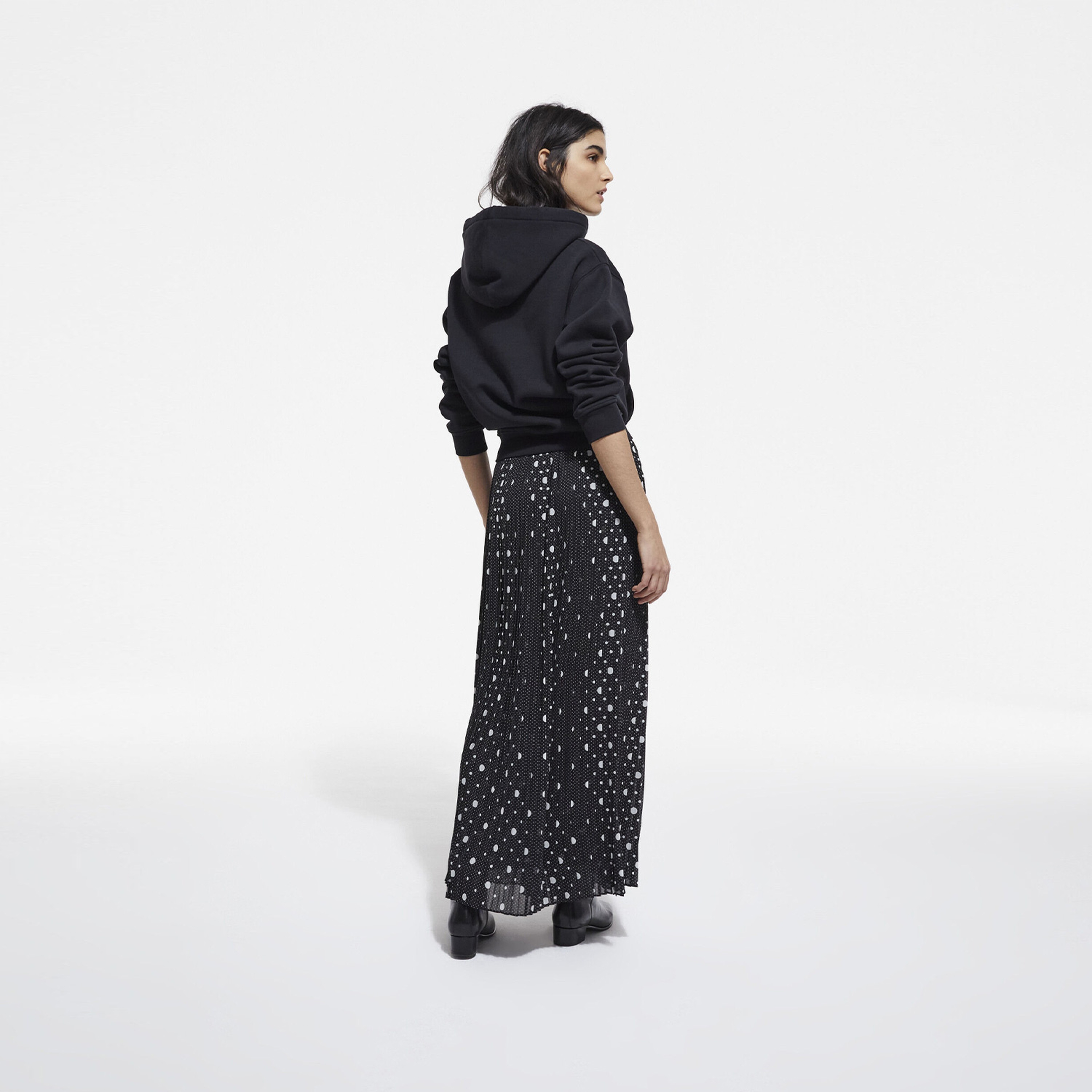 The Kooples Logomania Kadın Siyah Hoodie