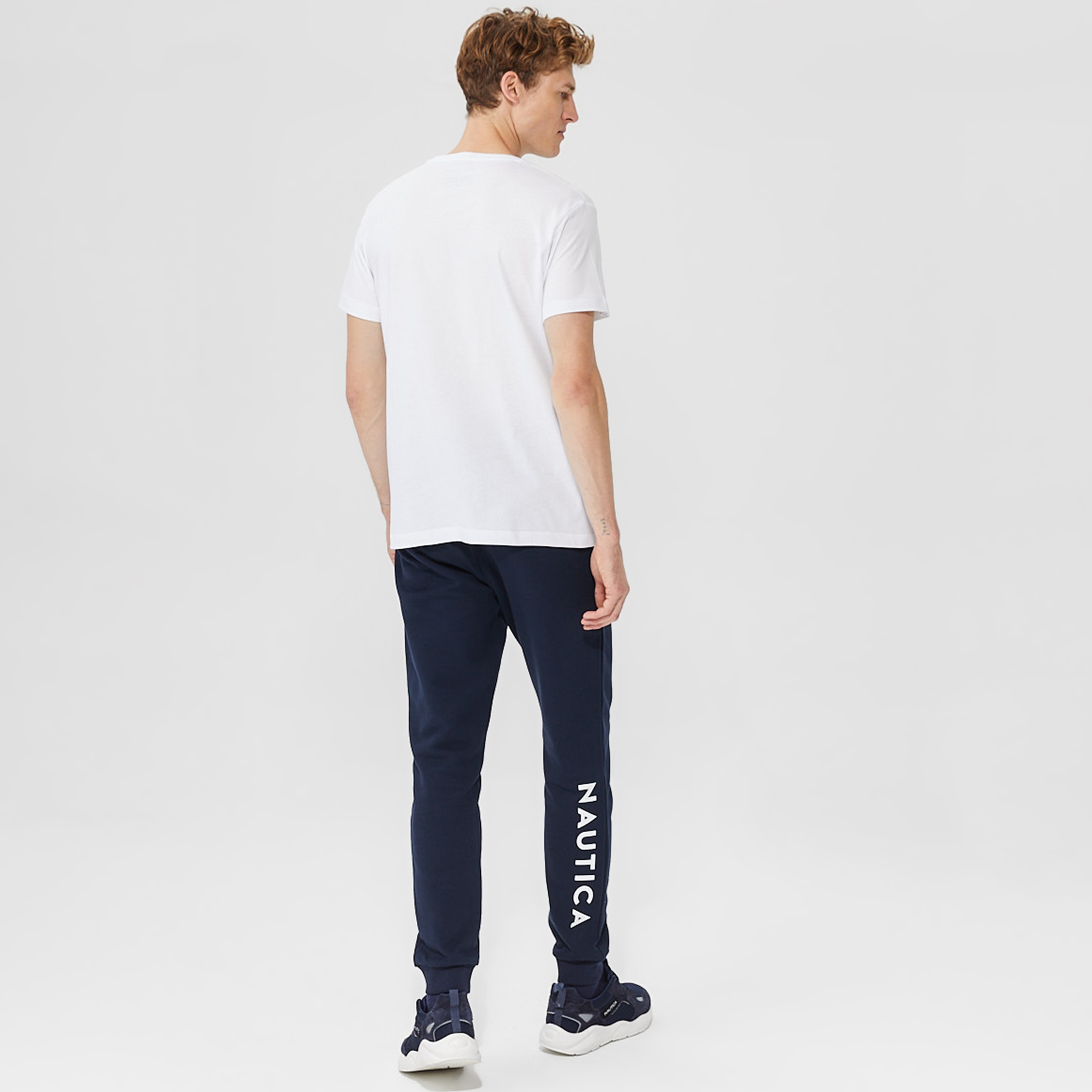Nautica Erkek Beyaz Standart Fit T-Shirt