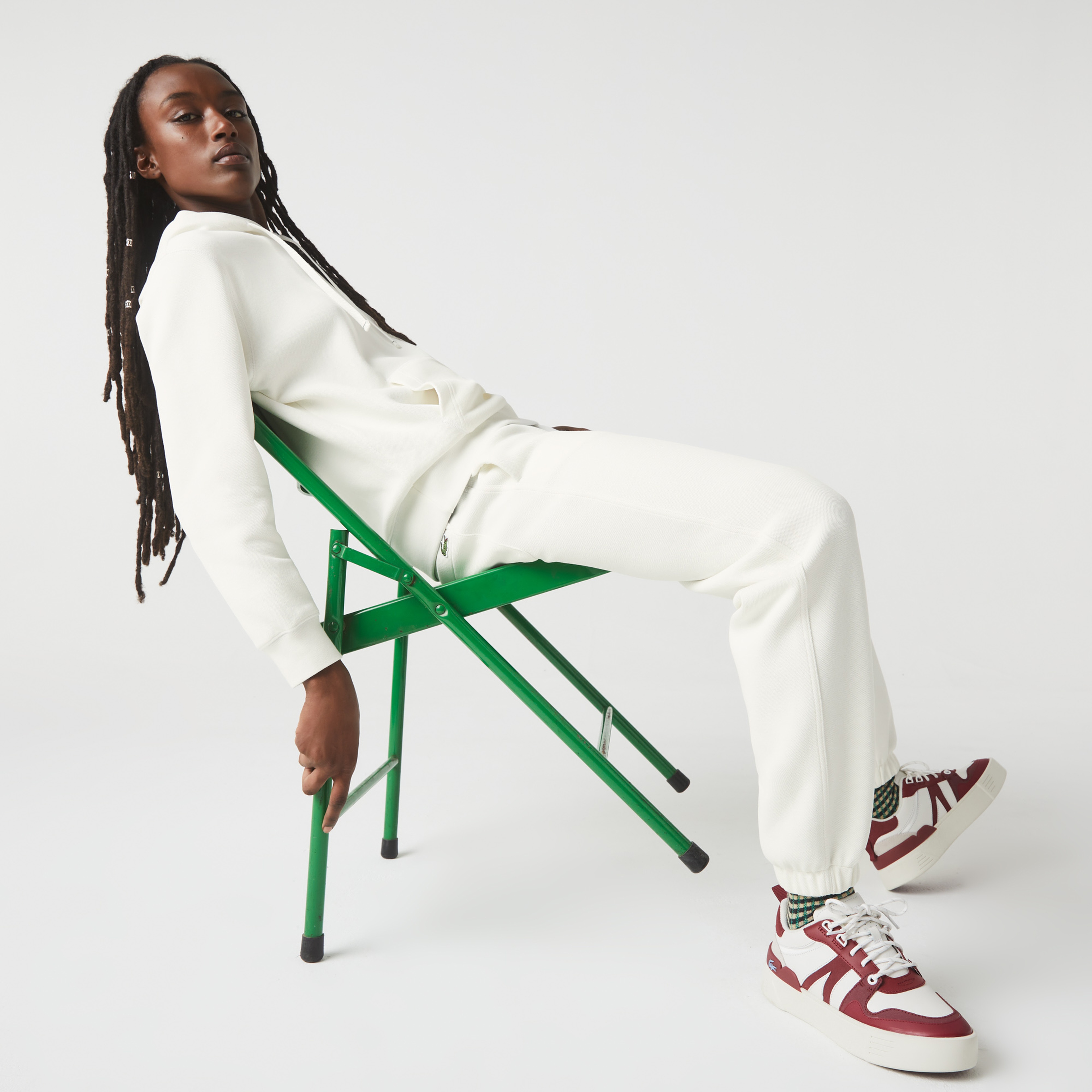 Kadın Regular Fit Beyaz Eşofman Altı