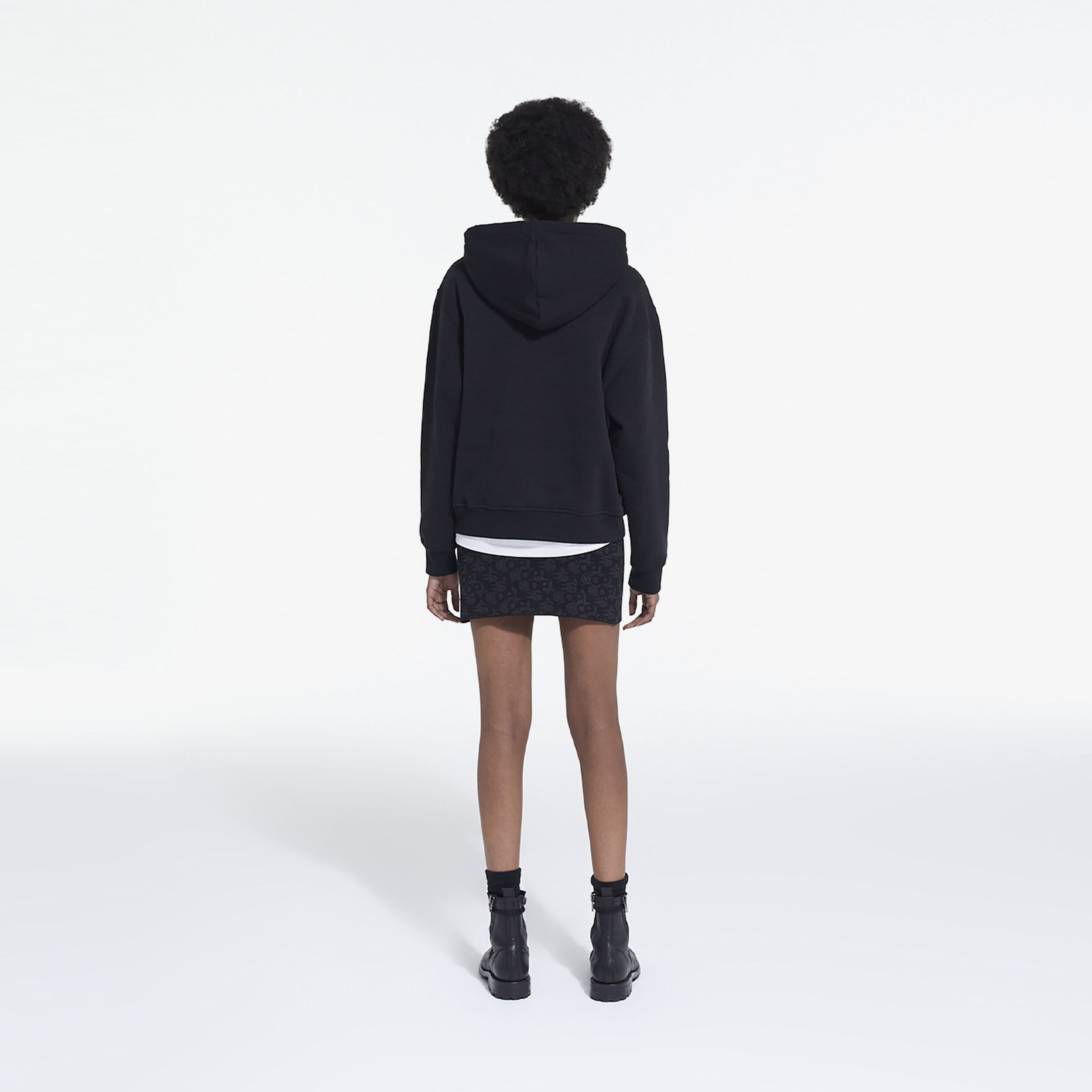 The Kooples Logomania Kadın Siyah Hoodie