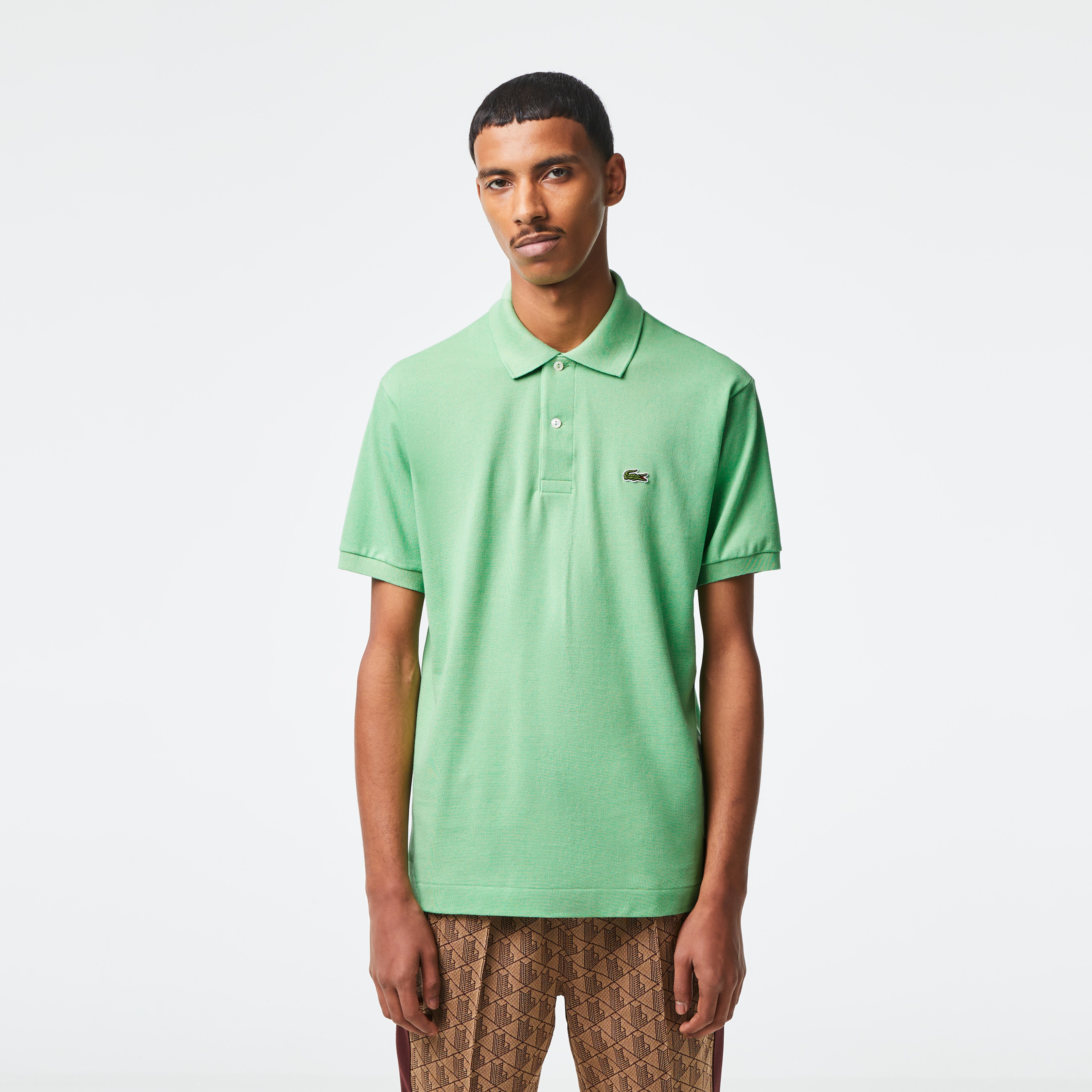 L.12.12 Erkek Classic Fit Yeşil Polo