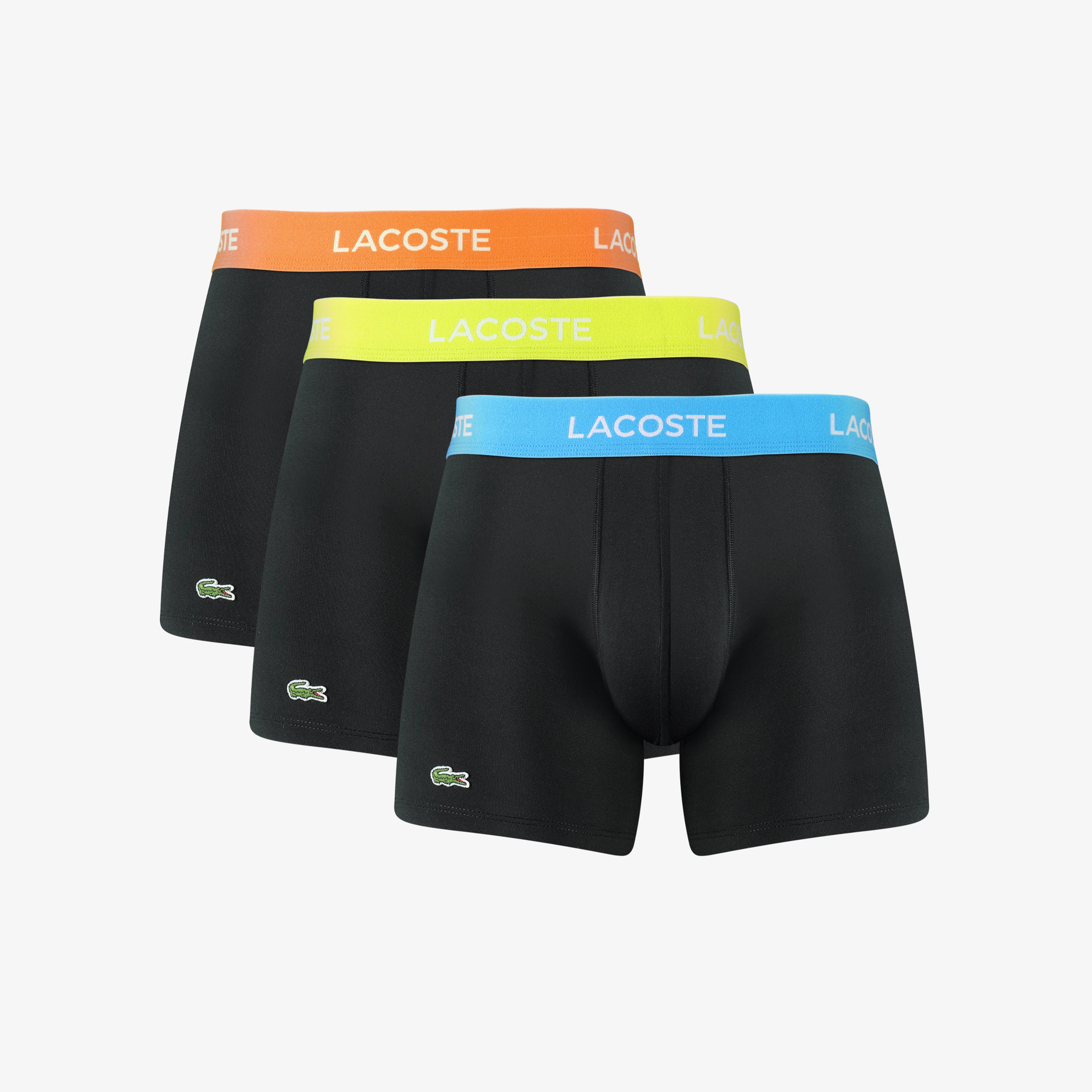 Lacoste Classic Erkek 3'lü Siyah Boxer