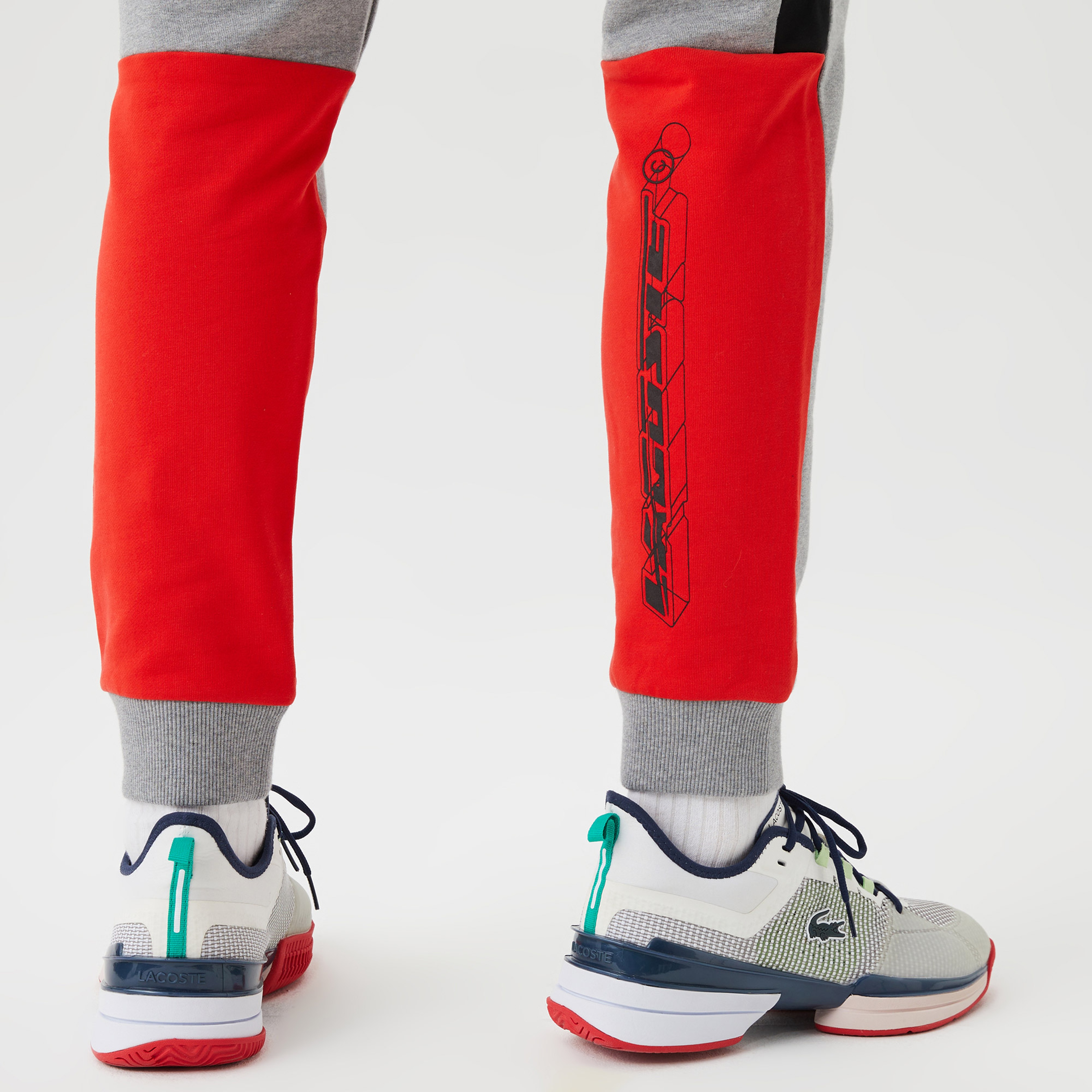 Erkek Regular Fit Renk Bloklu Gri Eşofman Altı