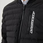 Erkek Hakim Yaka Kapitone Siyah Mont