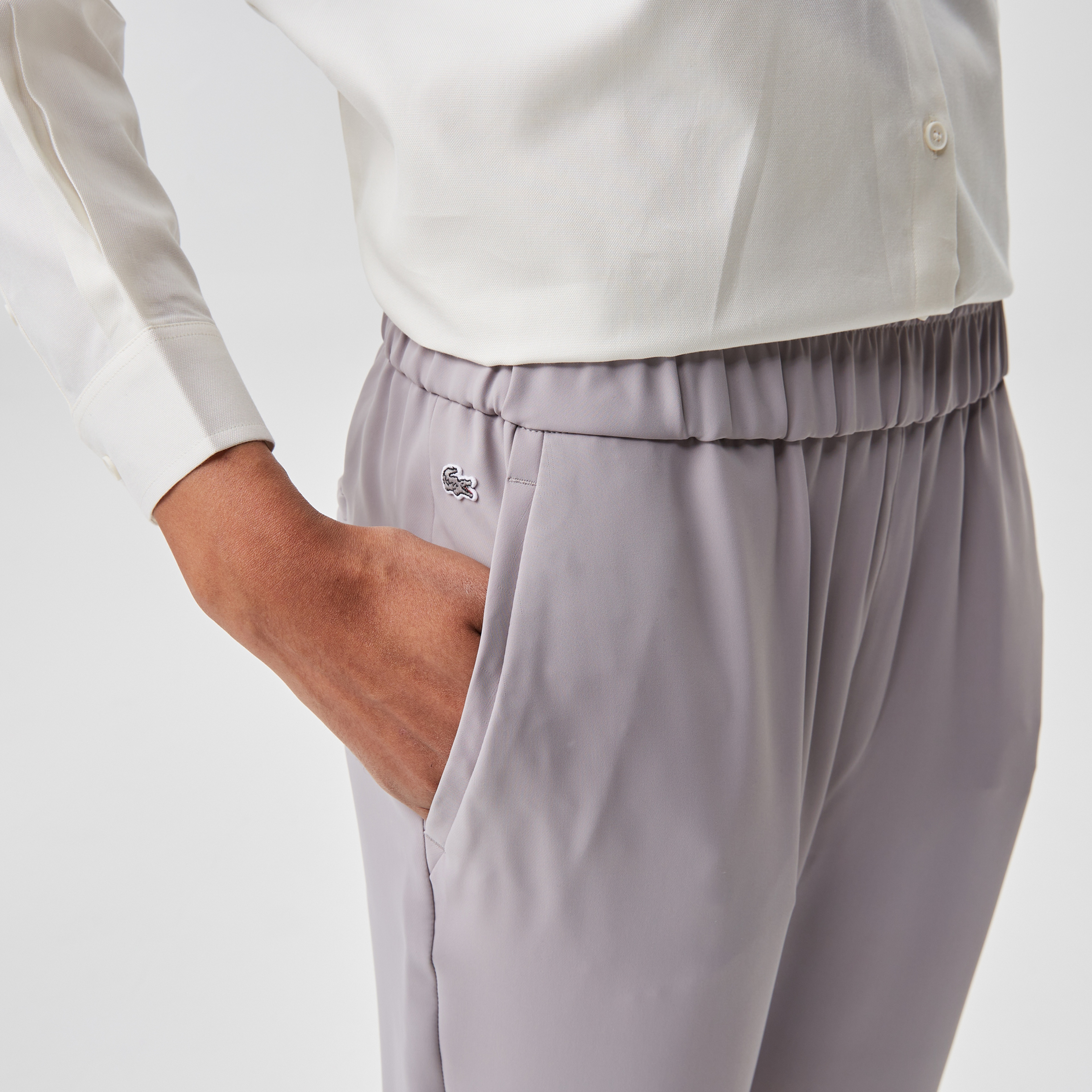 Kadın Tapered Fit Gri Pantolon