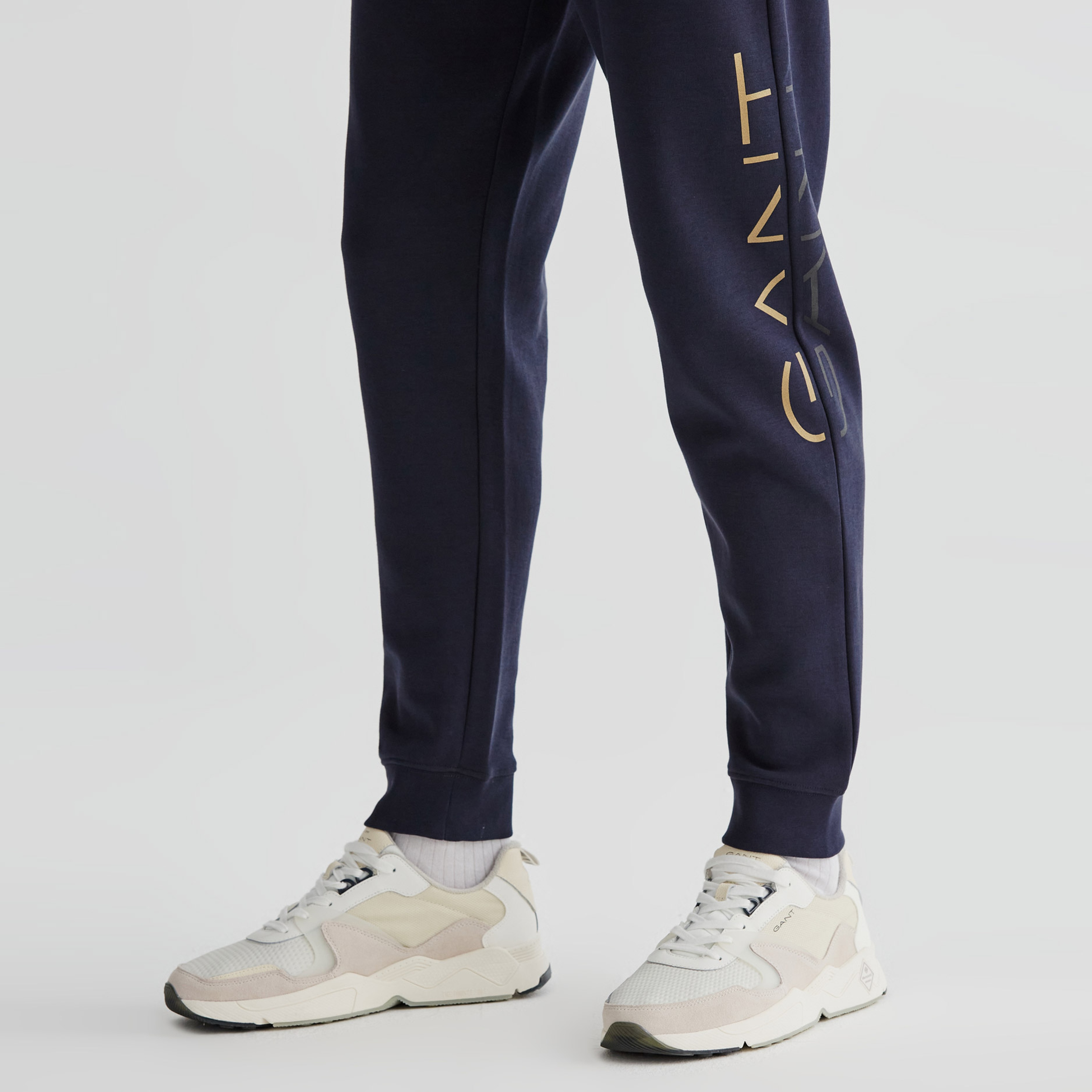 GANT Erkek Lacivert Regular Fit Logolu Eşofman Altı