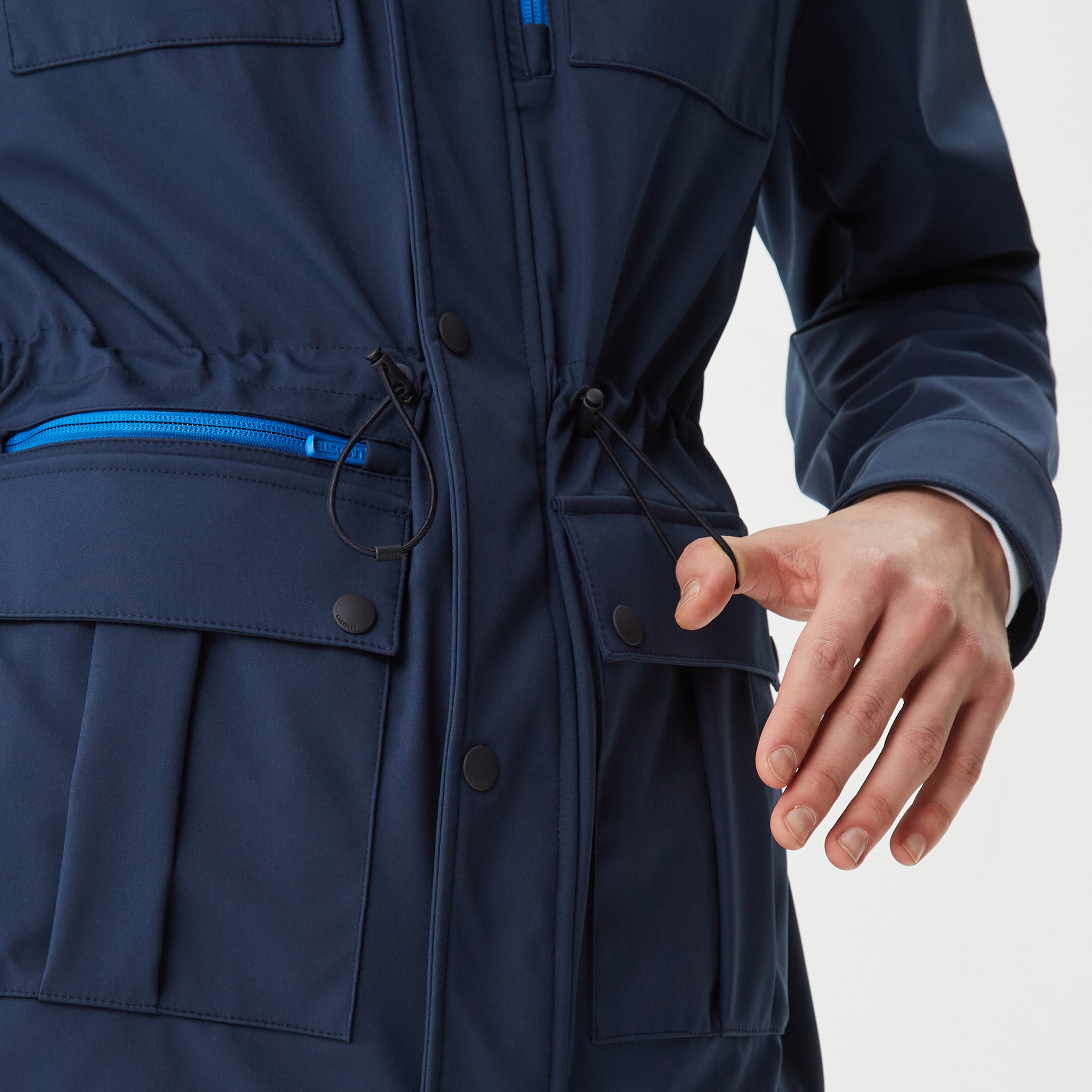 Erkek Kapüşonlu Lacivert Mont